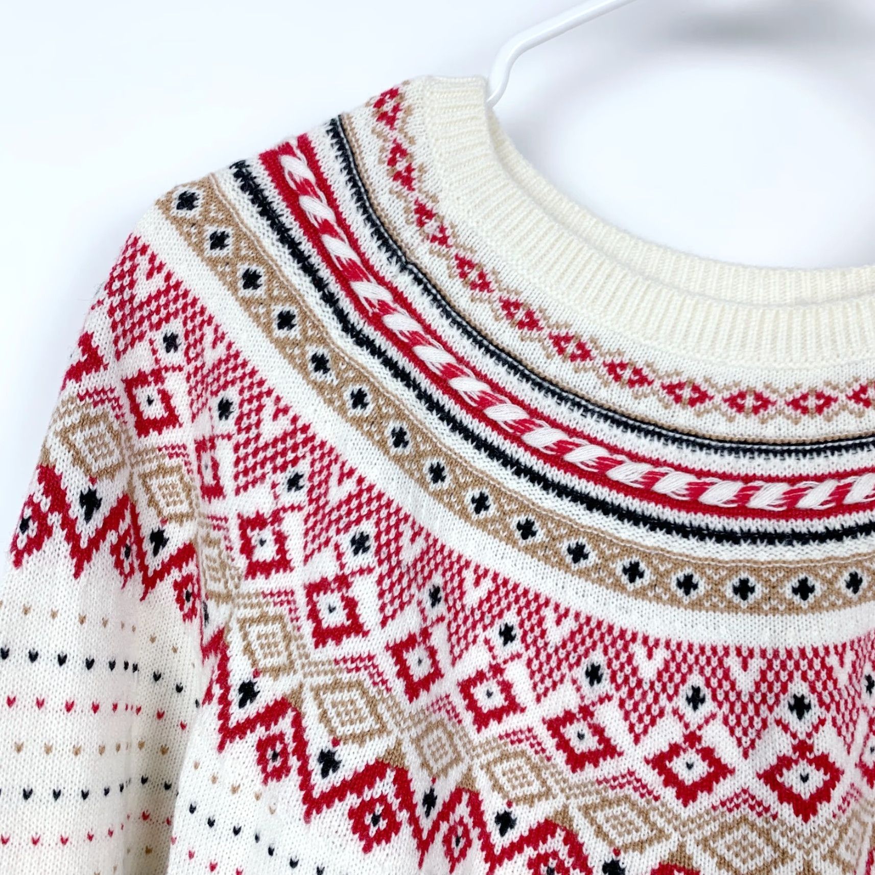 Talbots Talbots Sweater Multicolor Fair Isle Wool Blend Long Sleeve Round Neck Size L Womens Pullover Size L / US 10 / IT 46 - 3 Thumbnail