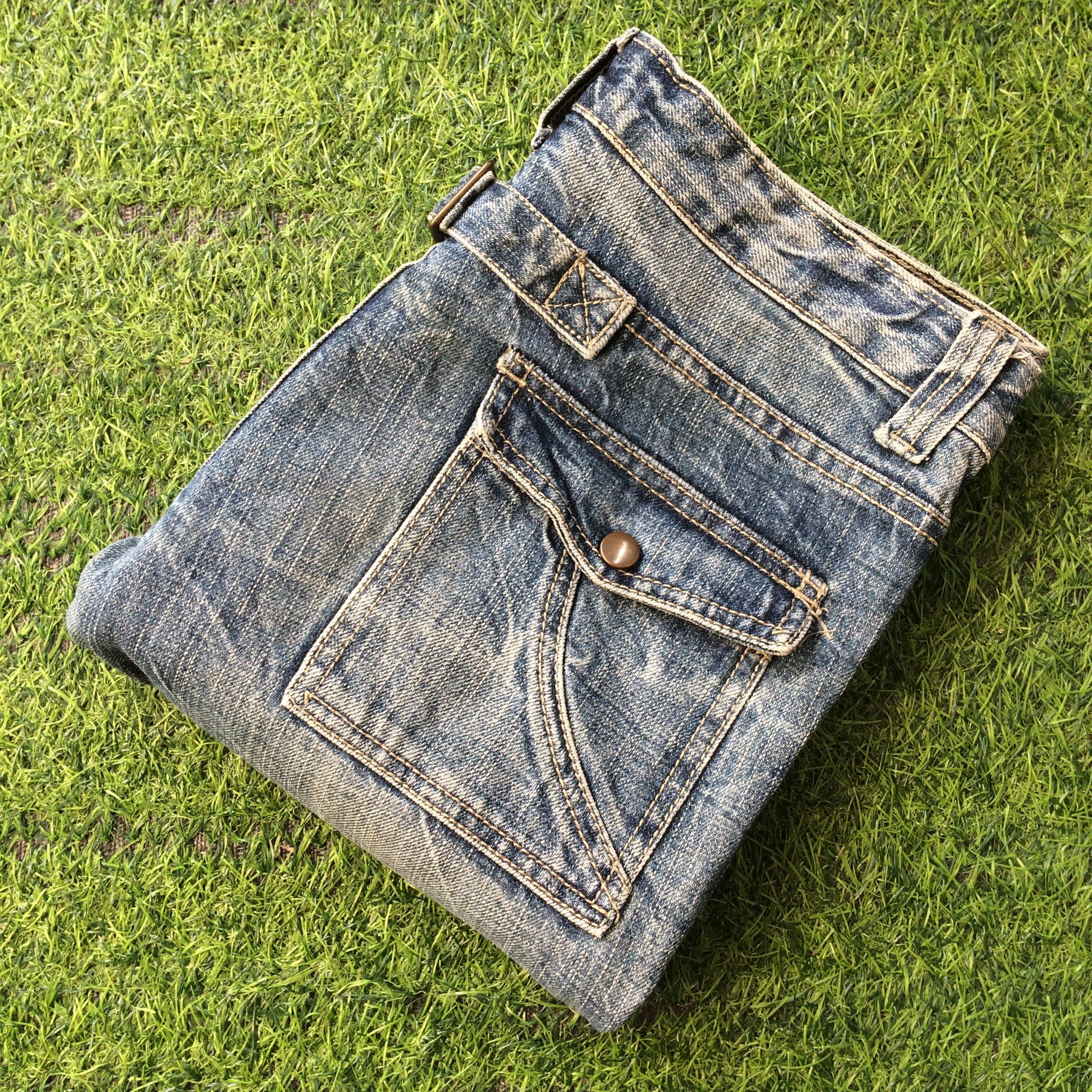 If Six Was Nine Distressed Japanese Low Rise Denim D-533 Size 27" / US 4 / IT 40 - 10 Thumbnail