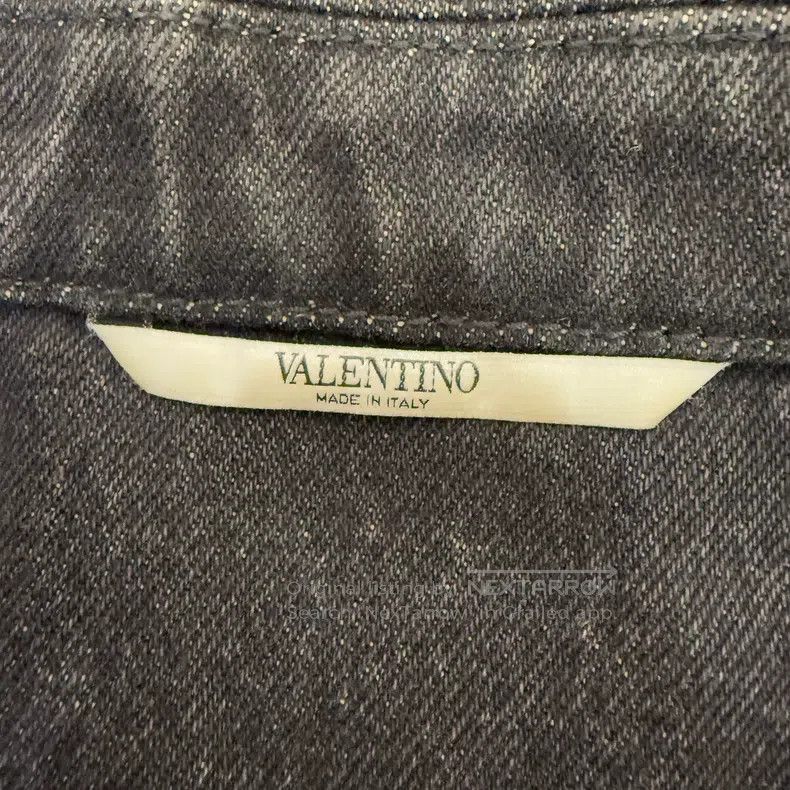 Valentino Valentino Letter-printed long-sleeved denim jacket Size US L / EU 52-54 / 3 - 3 Thumbnail