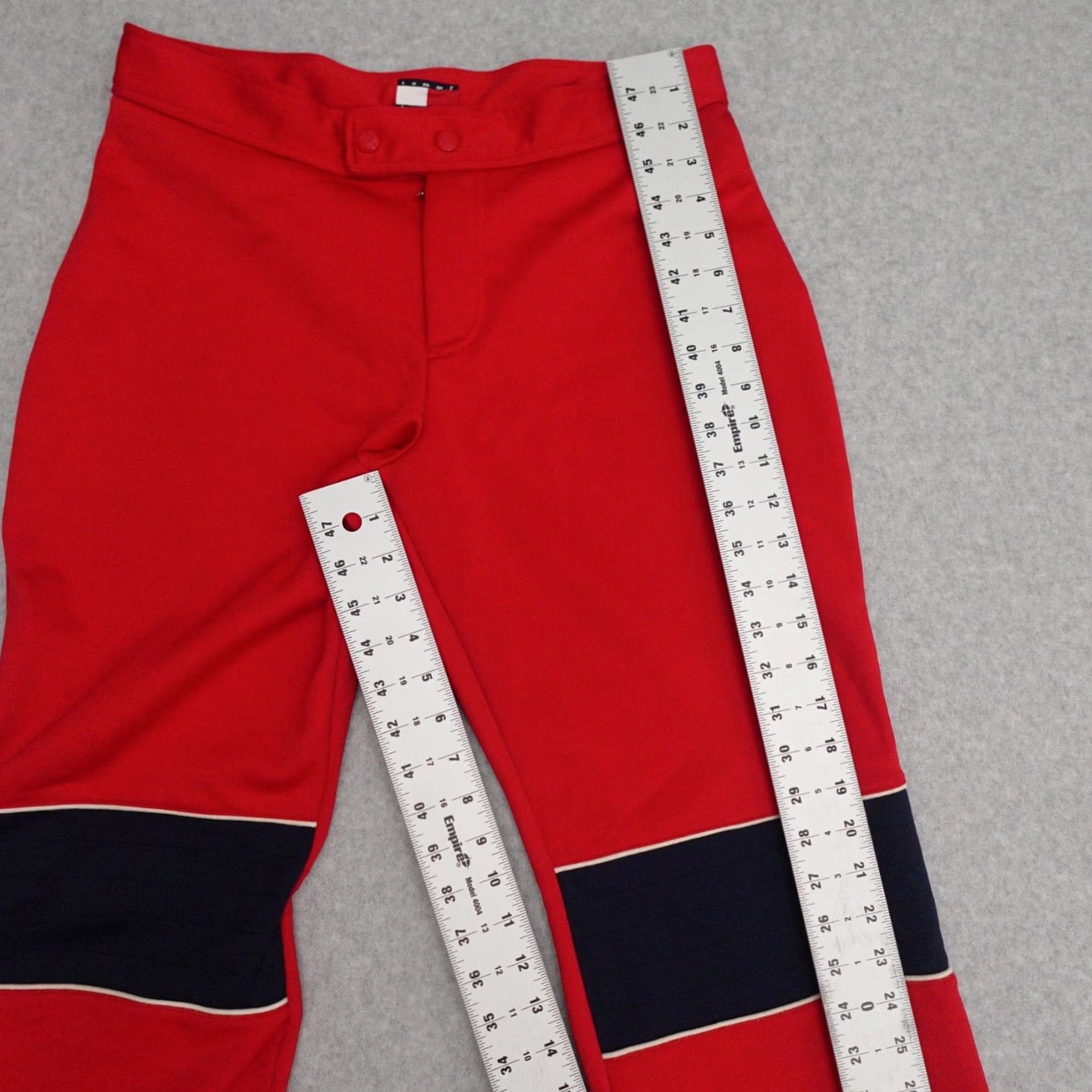 Tommy Hilfiger VTG Tommy Jeans Womens Pants Size 13 Red Polyester Sweatpants Snap Button Track Pants Mens? Womens? Size 34" / US 12 / IT 48 - 5 Thumbnail