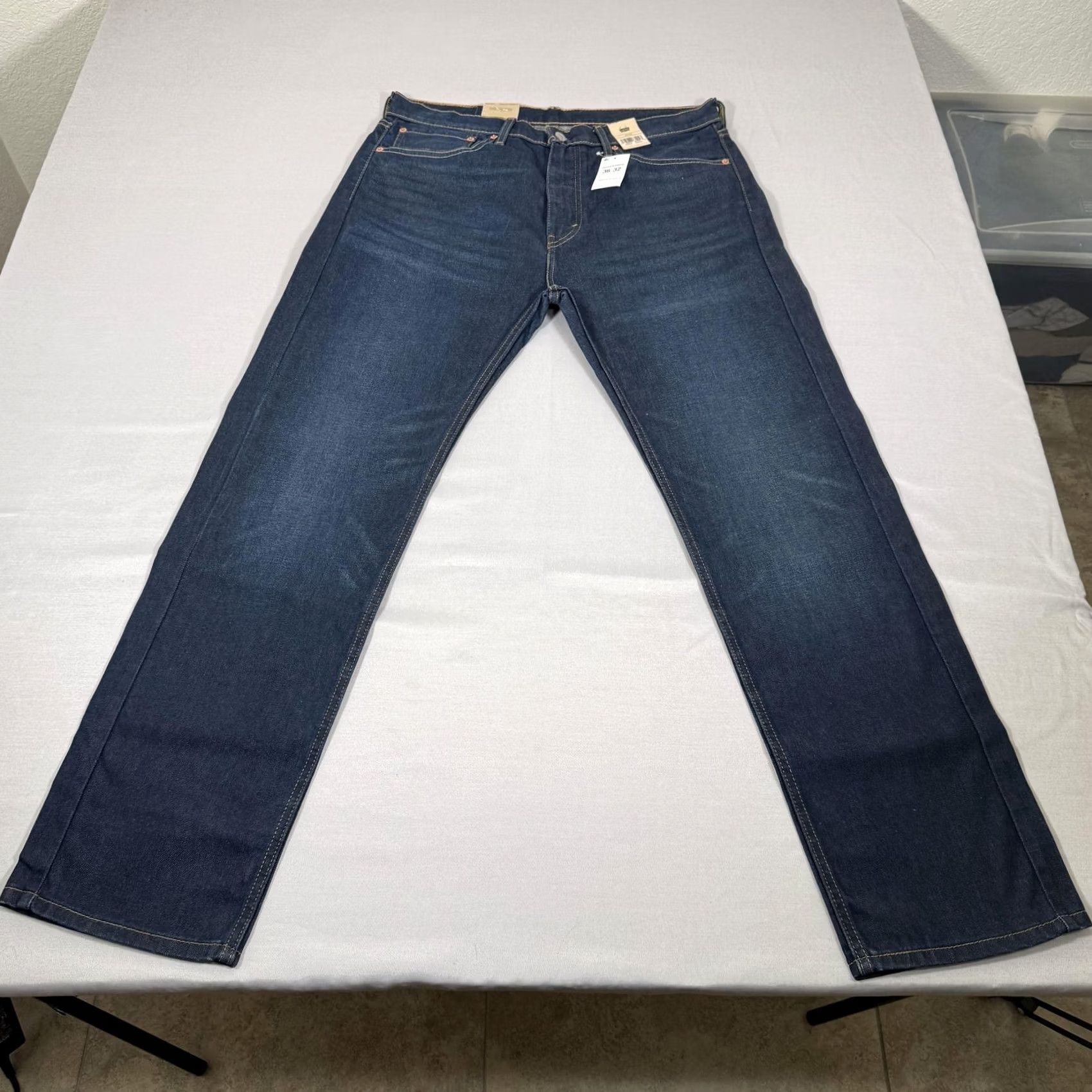 Levi's Levi's Jeans Mens 36x32 Blue 505 Straight Comfort Stretch Denim Pants Cowboy Regular Fit Straight Leg Jeans Mens Size US 36 / EU 52 - 2 Thumbnail