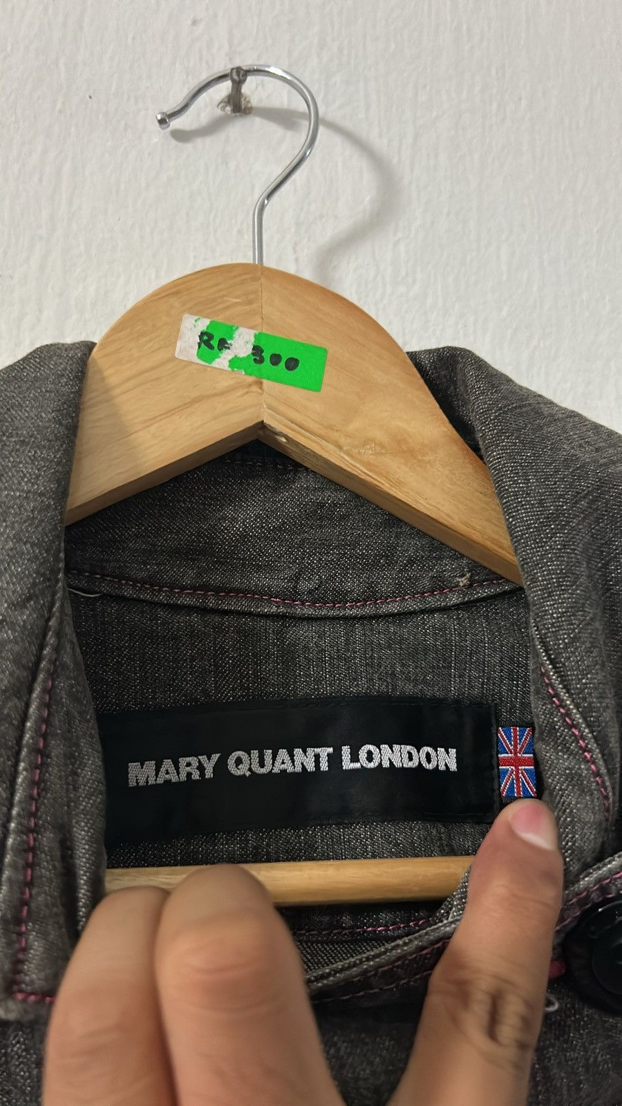 Designer × Japanese Brand RARE Vintage Mary Quant London Denim Heavy Coat Size S / US 4 / IT 40 - 7 Thumbnail