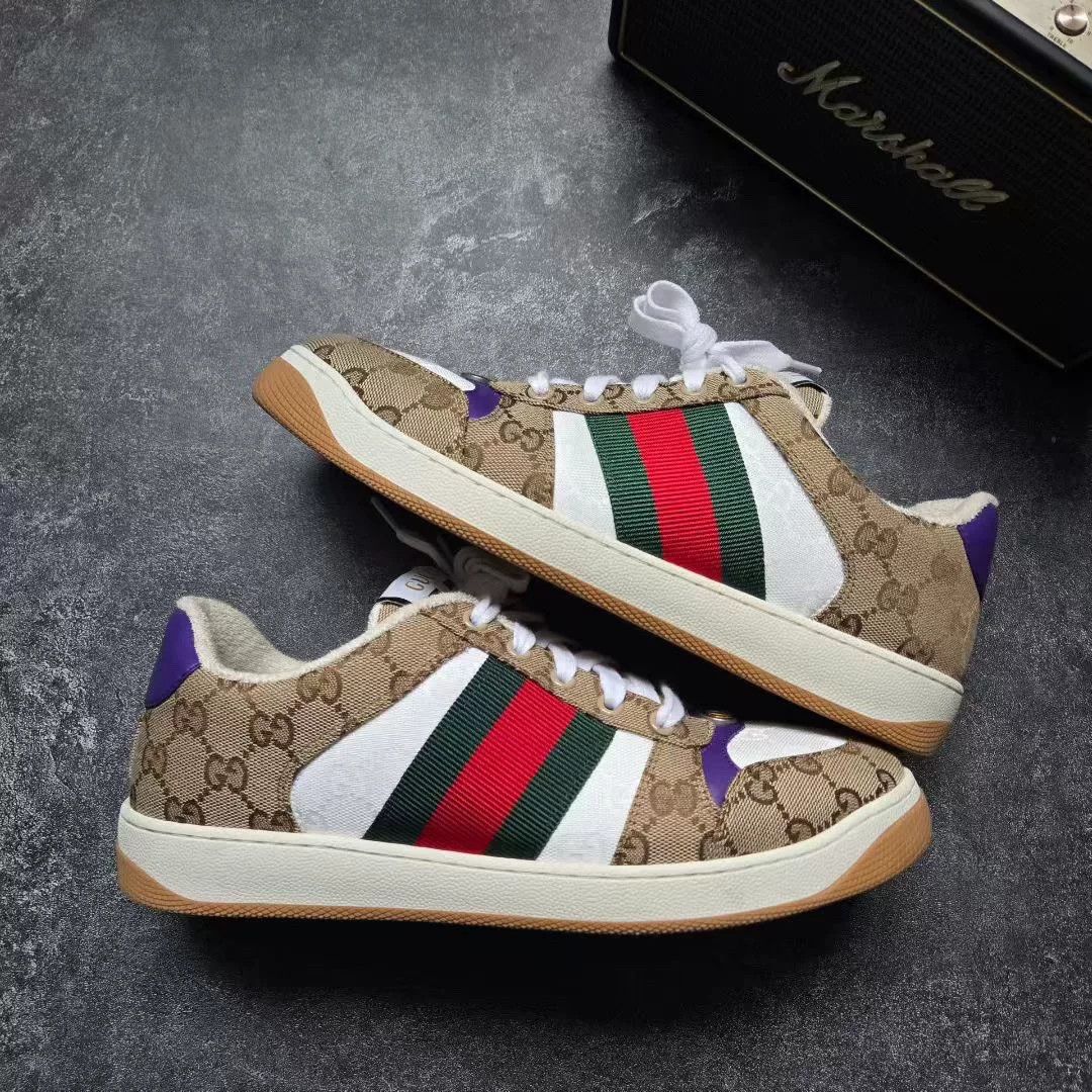Gucci Gucci Brown Lowtop Sneakers 41 Men Size US 8.5 / EU 41-42 - 1 Thumbnail