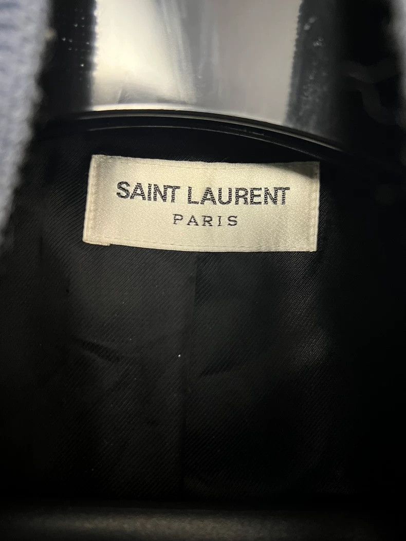 Yves Saint Laurent saint laurent 17ss Blue patchwork wool baseball jacket 2501 Size US S / EU 44-46 / 1 - 3 Thumbnail