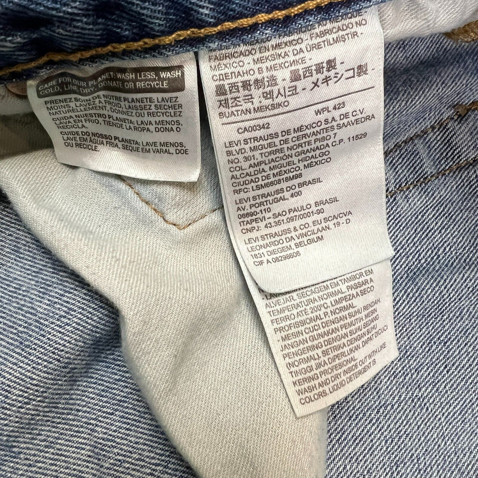 Levi's × Vintage Levi's 501 Jeans 36x32 Original Fit Straight Denim Pants Size US 36 / EU 52 - 11 Thumbnail
