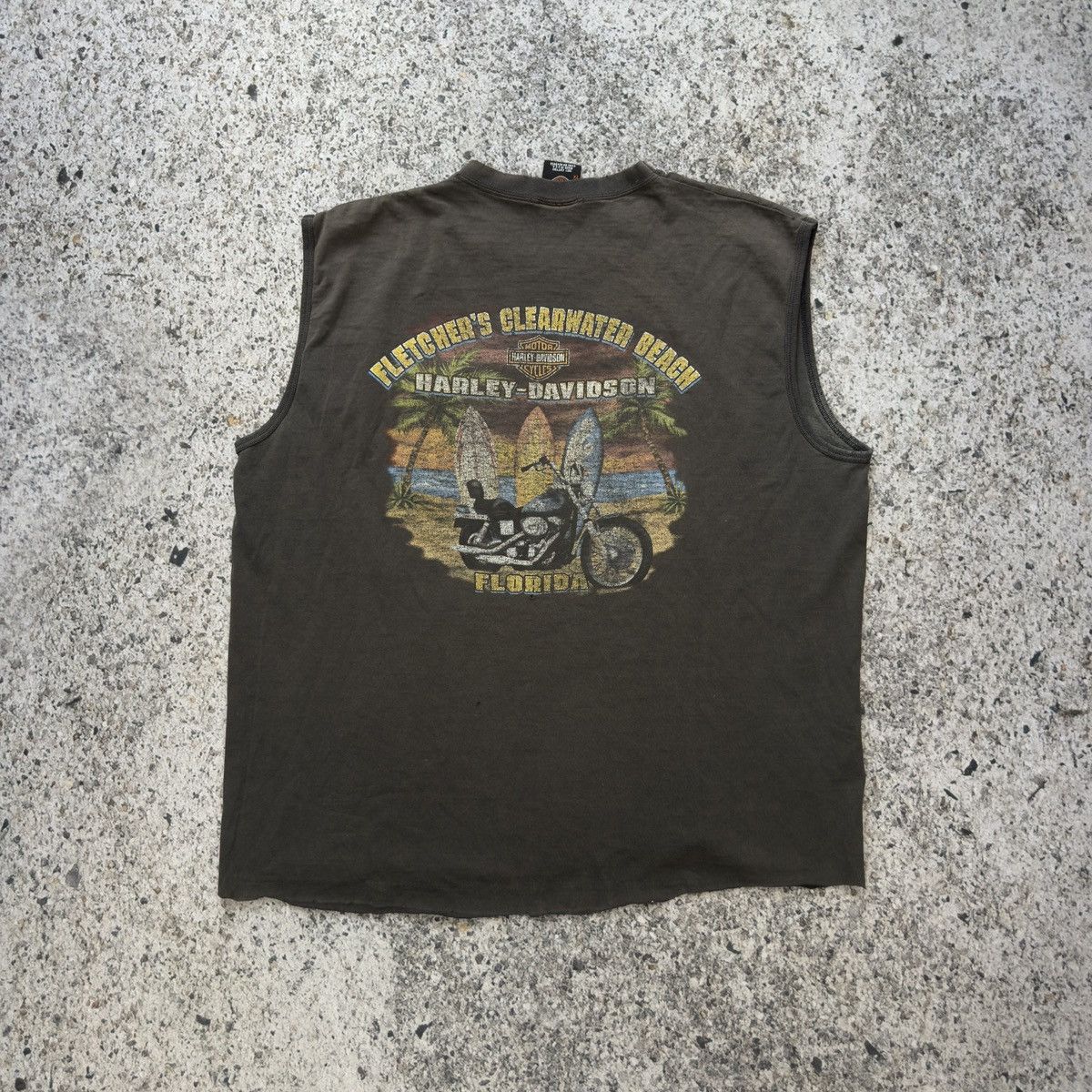 Harley Davidson Harley Thrashed Faded Destroyed Tank ERD Grunge Chrome Size US XXL / EU 58 / 5 - 2 Thumbnail