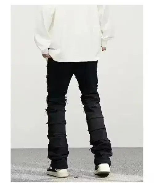 Japanese Brand × Jean Opium Black Stack Denim Jeans Size US 28 / EU 44 - 3 Thumbnail