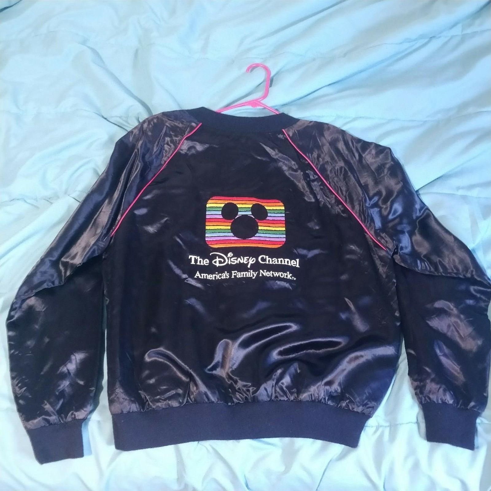 Disney Channel Employee Satin Jacket rare cast member vtg