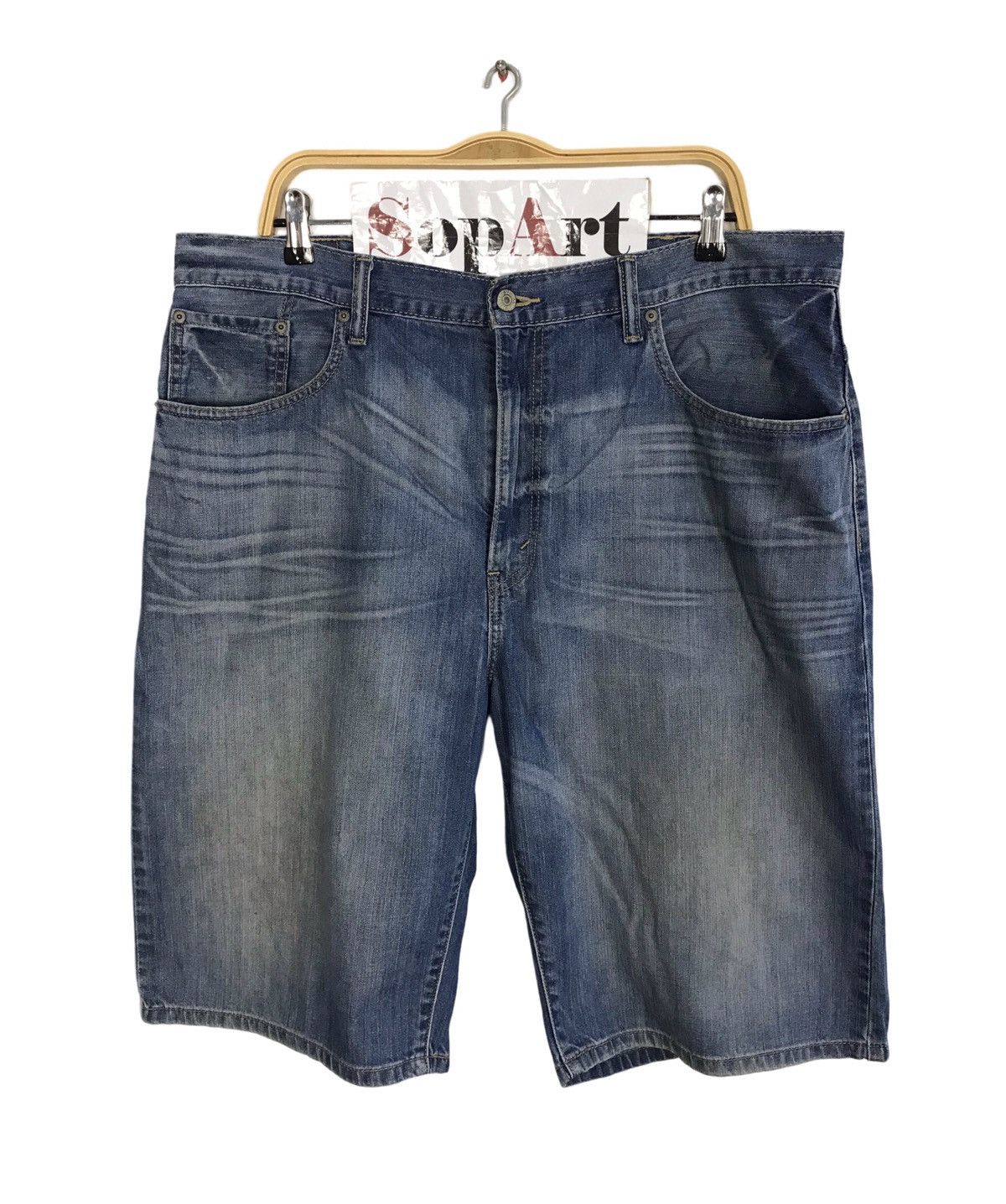 Japanese Brand × Levi's Vintage Levi’s 569 Workwear Short Pants Zipper Style Size US 38 / EU 54 - 1 Thumbnail
