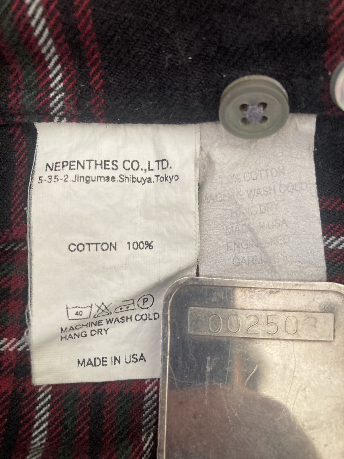 Engineered Garments 19 century BD flannel check Size US M / EU 48-50 / 2 - 6 Thumbnail
