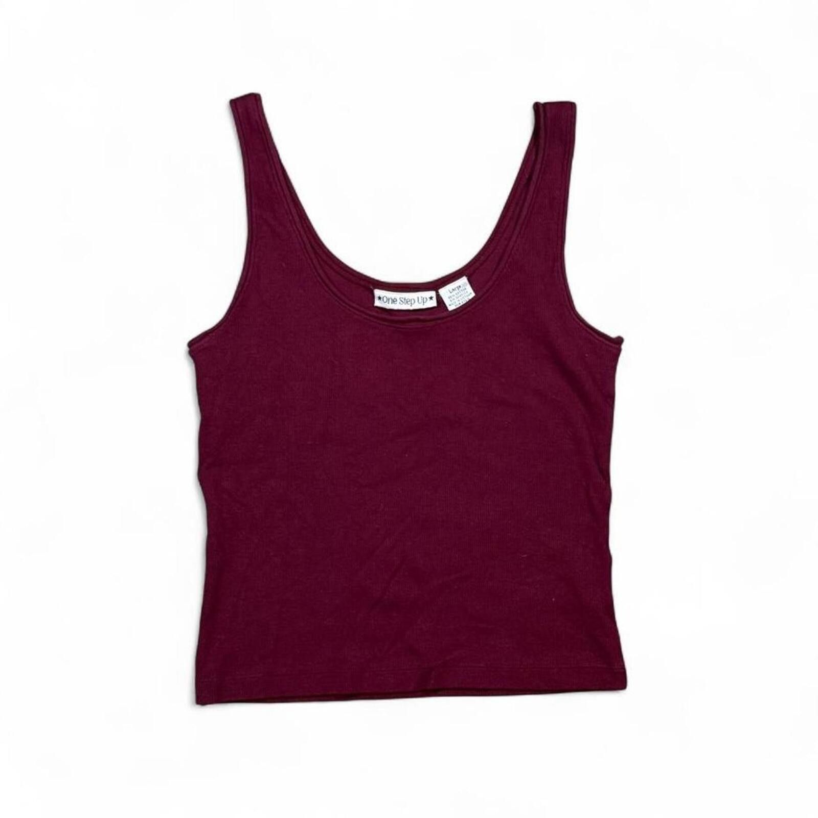 Other Y2k soft girl vintage Burgundy tank top Size L / US 10 / IT 46 - 1 Thumbnail