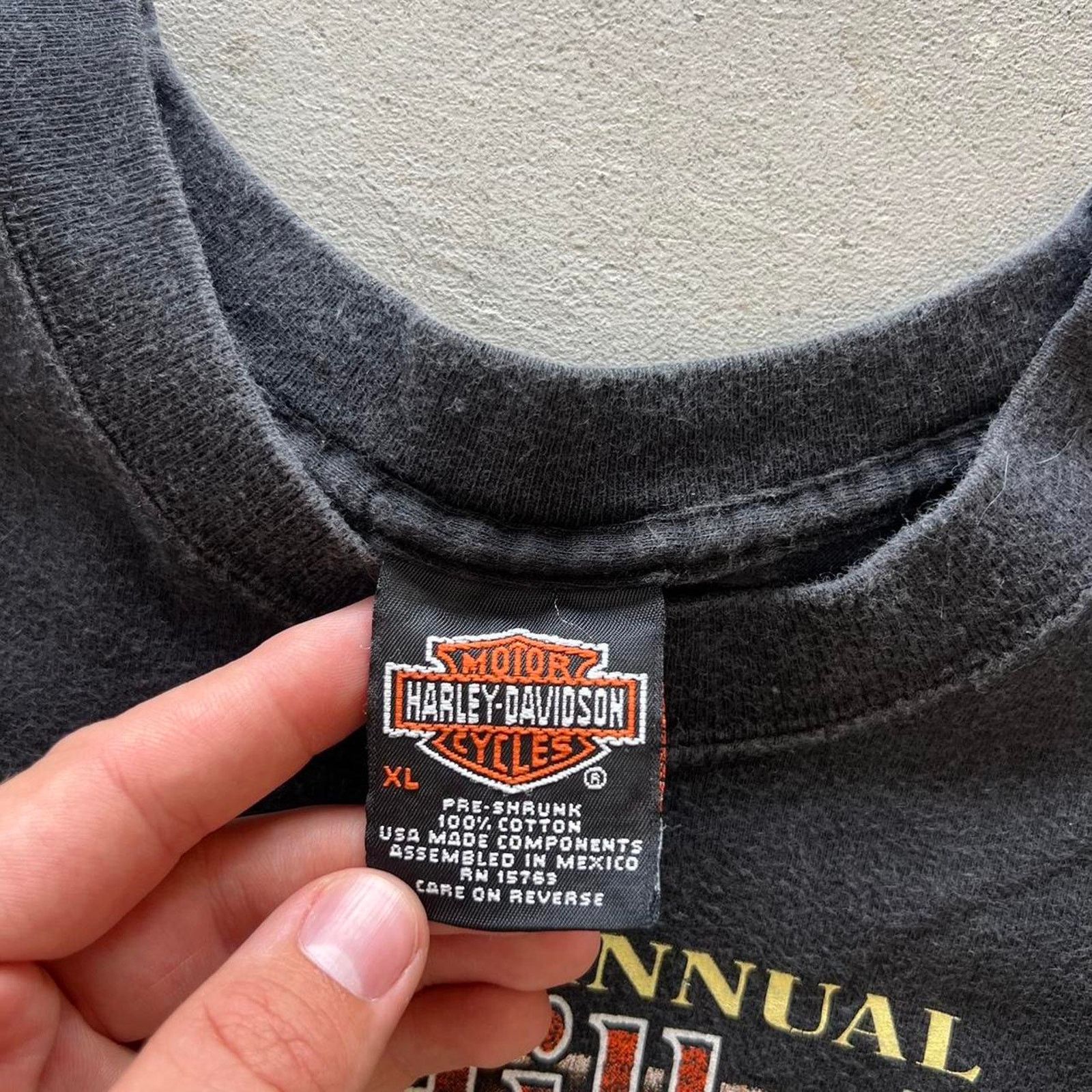 Harley Davidson × Vintage Vintage Y2K Harley Davidson Motorcycle Buffalo Biker T-Shirt Size US XL / EU 56 / 4 - 5 Thumbnail