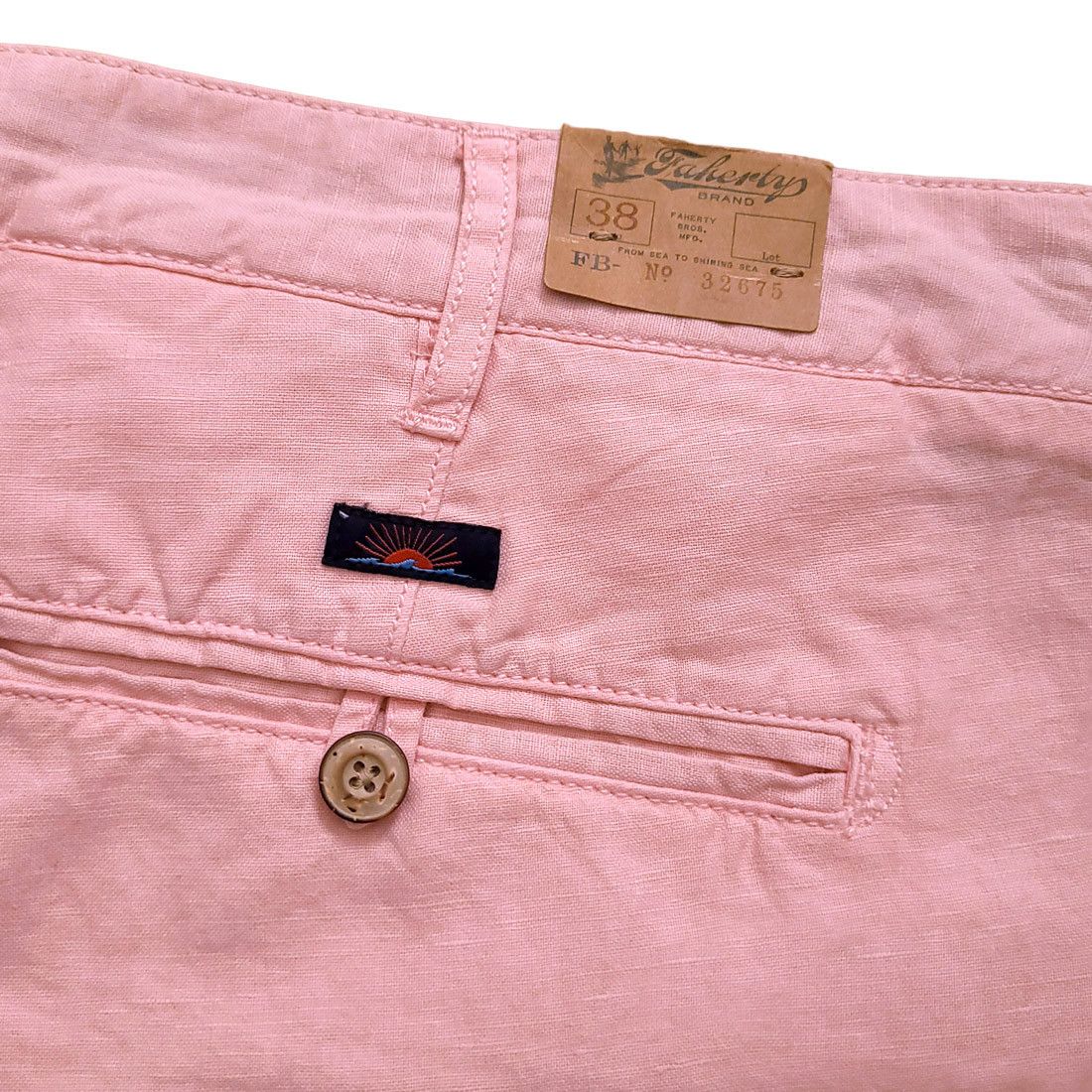 Faherty Faherty Malibu Linen Cotton Shorts Pink $98 Size US 38 / EU 54 - 5 Thumbnail