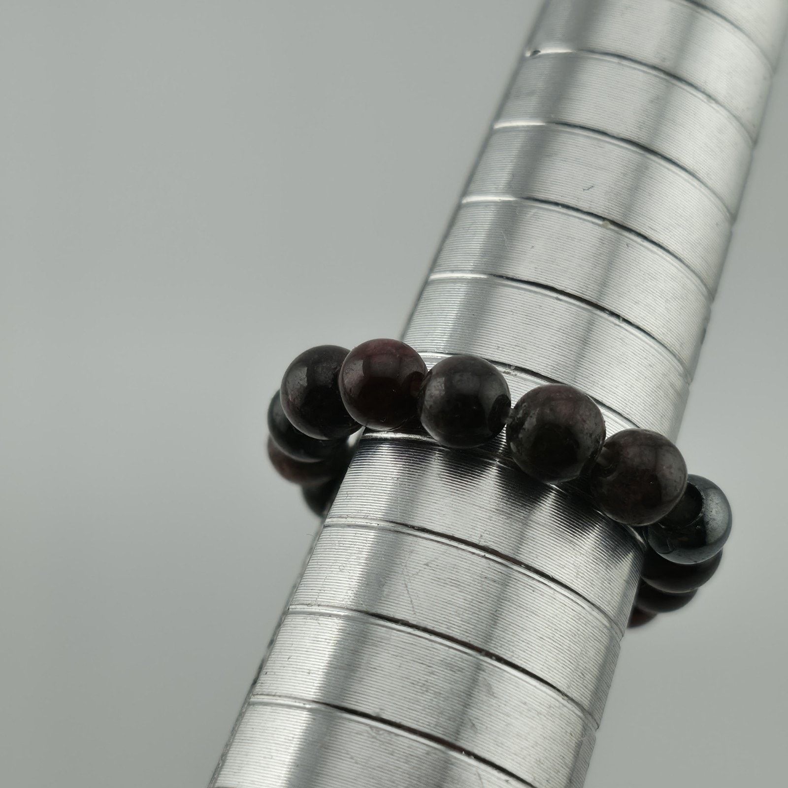 Other Garnet Beaded Natural Stone Stretch Dark Red Round 6.5 - 7 Size ONE SIZE - 5 Thumbnail