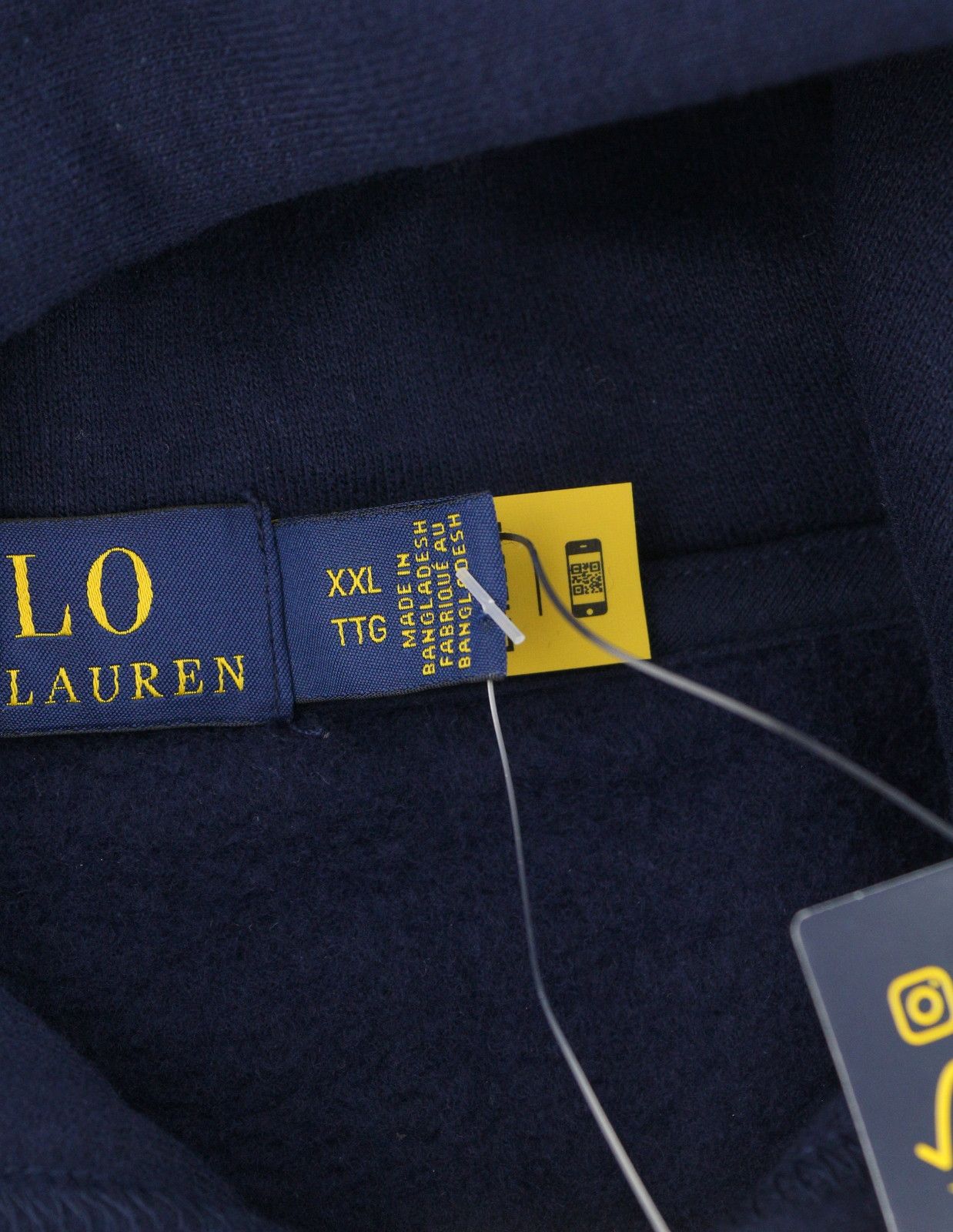 Ralph Lauren Dark Blue 2XL Hooded Pullover Hoodie 86956 Size US XXL / EU 58 / 5 - 8 Thumbnail