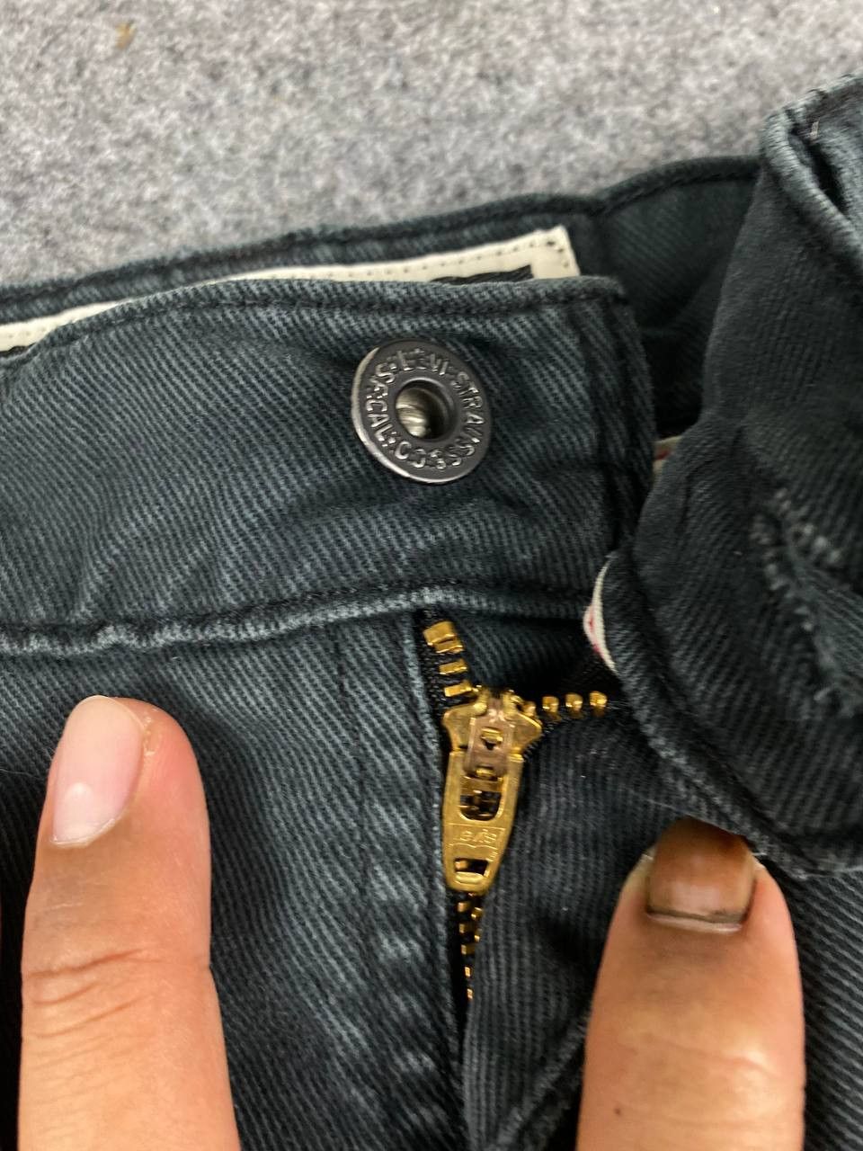 Levi's levis 510 super skinny distressed damage denim Size US 33 - 14 Thumbnail