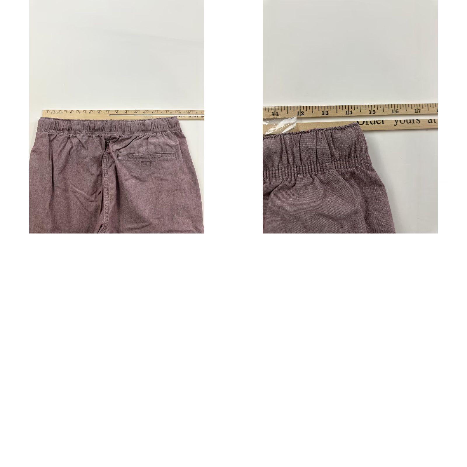 Eddie Bauer Eddie Bauer Shorts Men M Medium Faded Red Belted Chino Elastic Waist Solid Pleated Front Mens Size US 31 - 8 Thumbnail