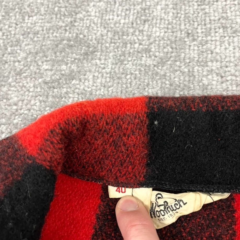 Vintage VINTAGE Woolrich Jacket Adult Size 40 Red Black Buffalo Plaid Mid-Length 70s Retro Lumberjack USA Mens Size US XXS / EU 40 - 3 Thumbnail