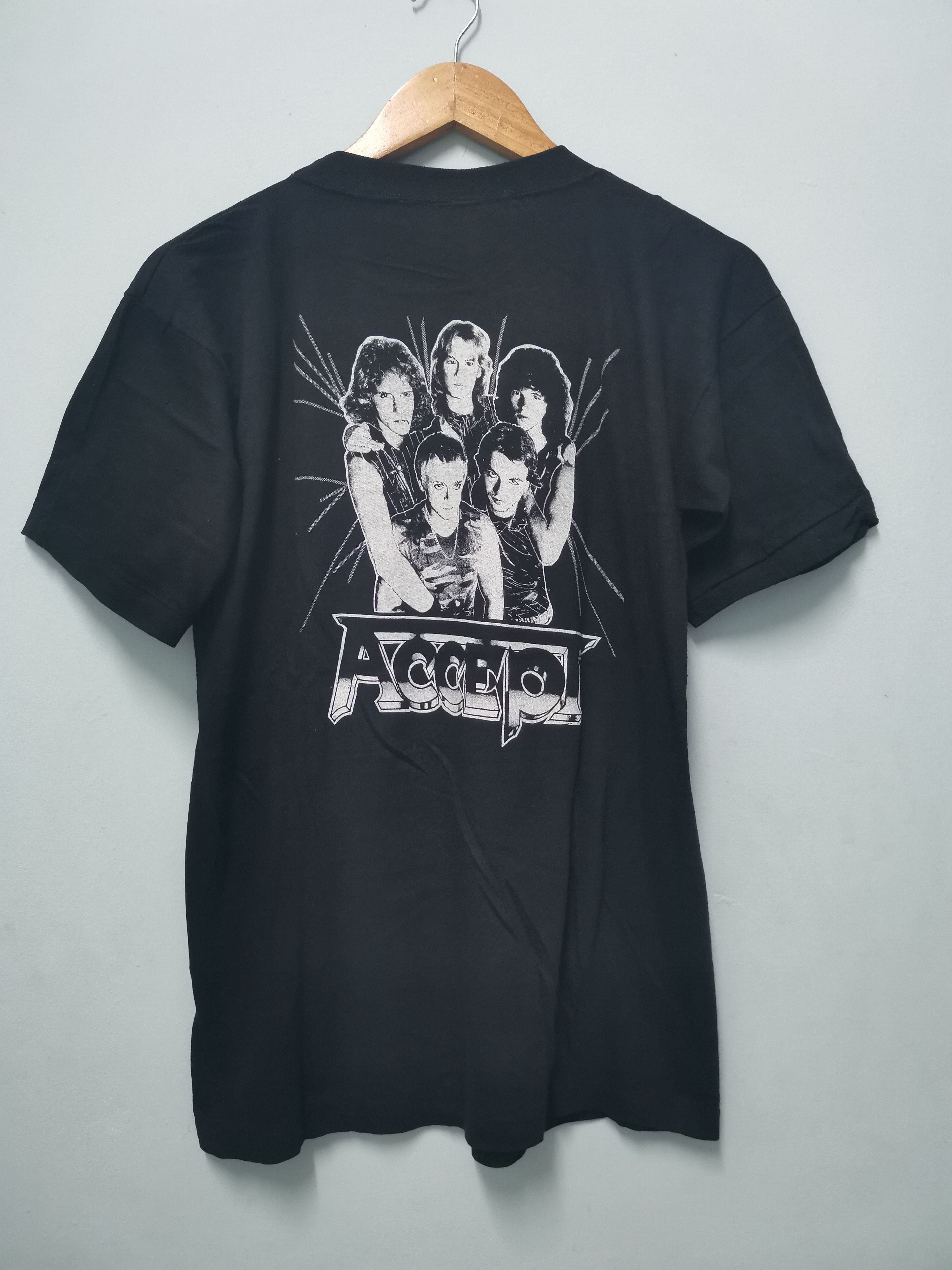 Band Tees Vintage Accept Heavy Metal Rock Band Metallica Slayer Size US M / EU 48-50 / 2 - 2 Thumbnail