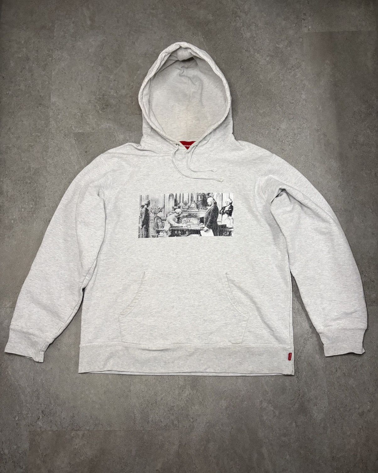 Supreme Supreme Mike Kelley Franklin Signing Hoodie Grey FW18 Size M Size US M / EU 48-50 / 2 - 1 Thumbnail