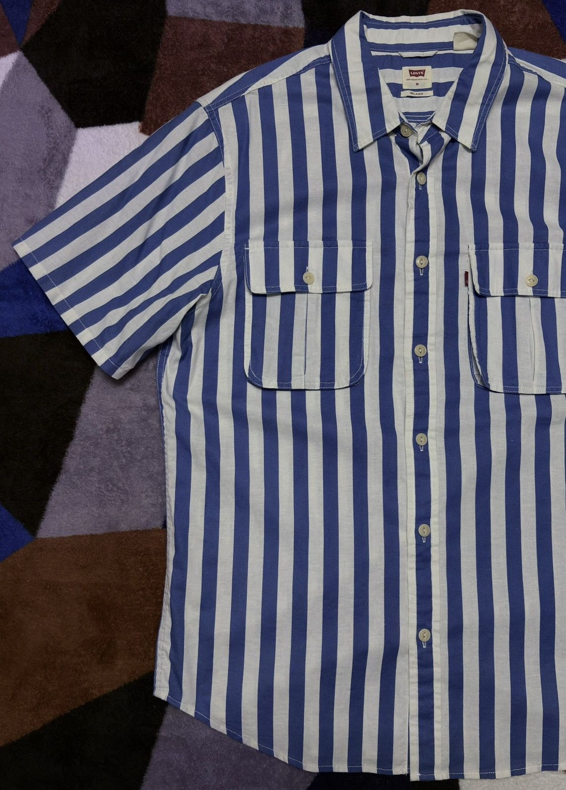 Levi's Levis Men Short Sleeve Relaxed Fit Size US M / EU 48-50 / 2 - 3 Thumbnail