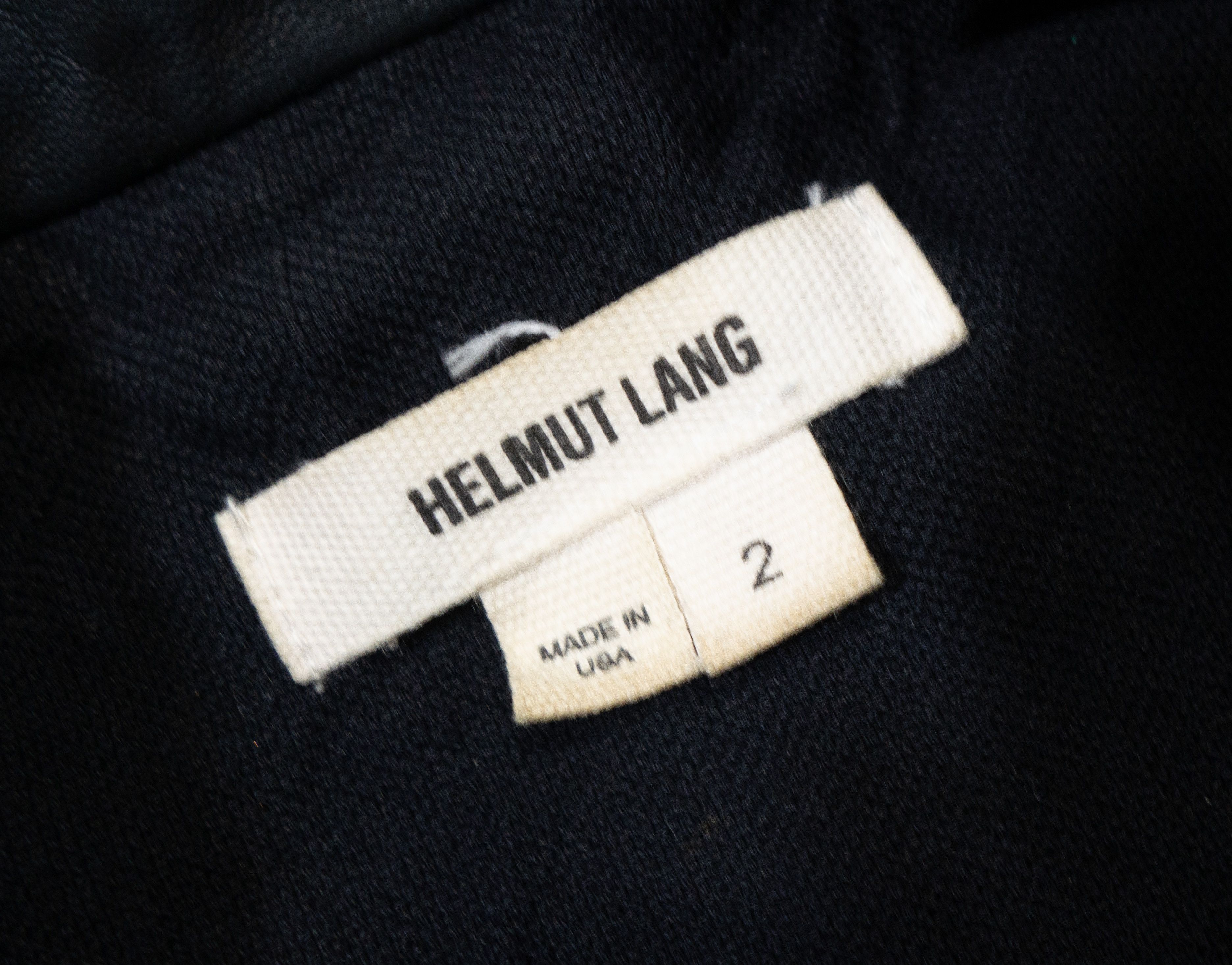 Helmut Lang Cropped Le Smoking Jacket Blazer Lamb Leather Trim Size XS / US 0-2 / IT 36-38 - 9 Thumbnail