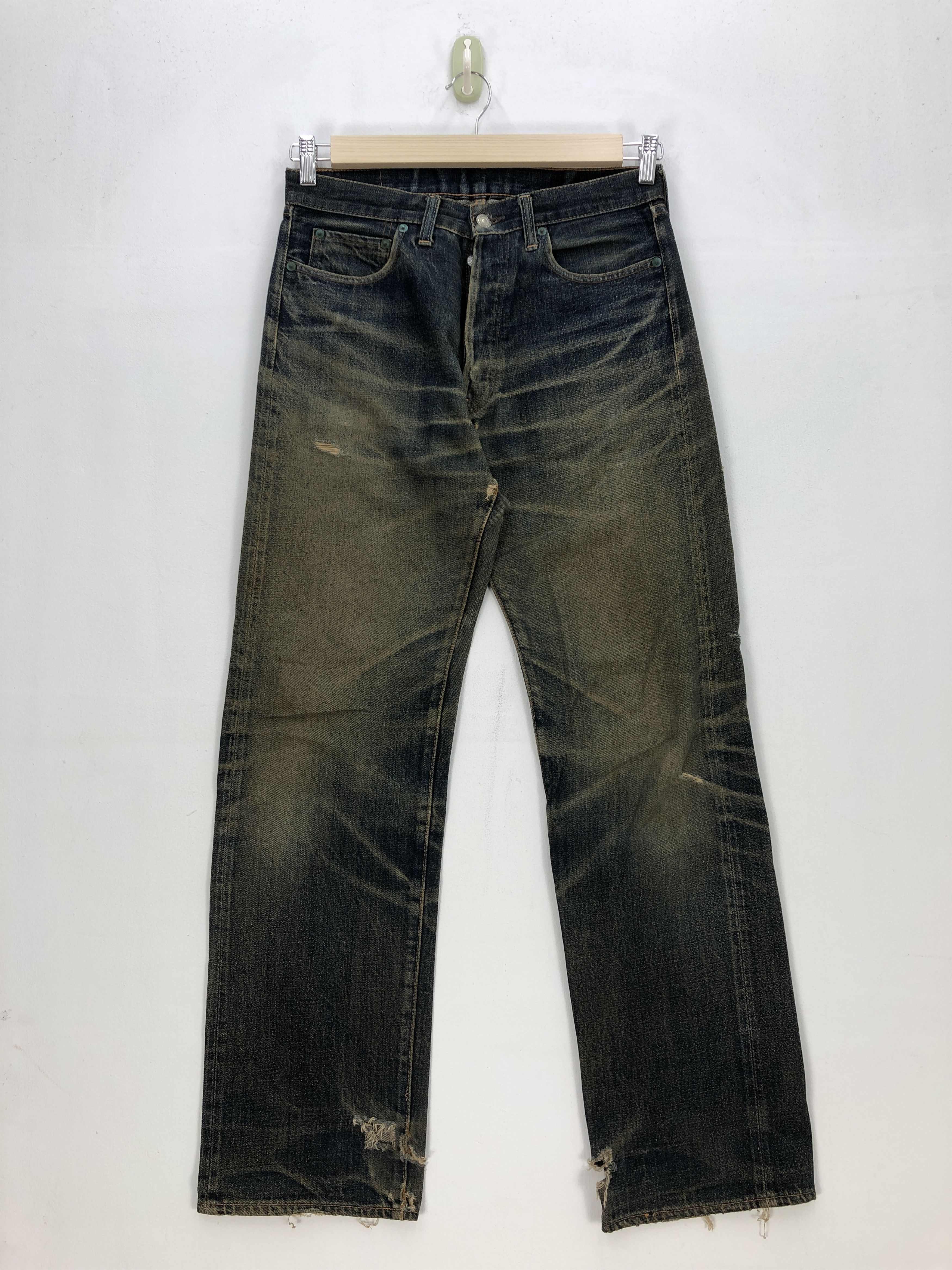 Denime Vintage 90s Denime Selvedge Jeans Japanese Redline Denim Size US 30 / EU 46 - 1 Thumbnail