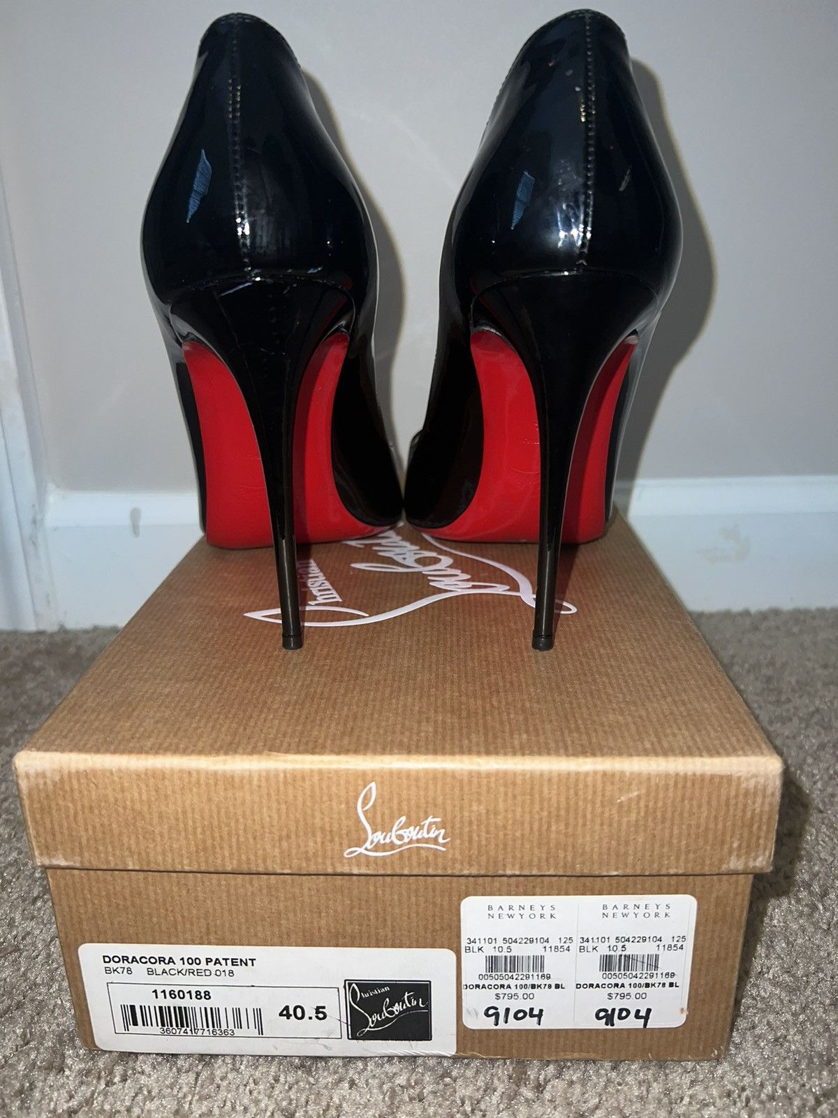 Christian Louboutin Christian Louboutin DORACORA 100 PATENT Size US 10.5 / IT 40.5 - 4 Thumbnail