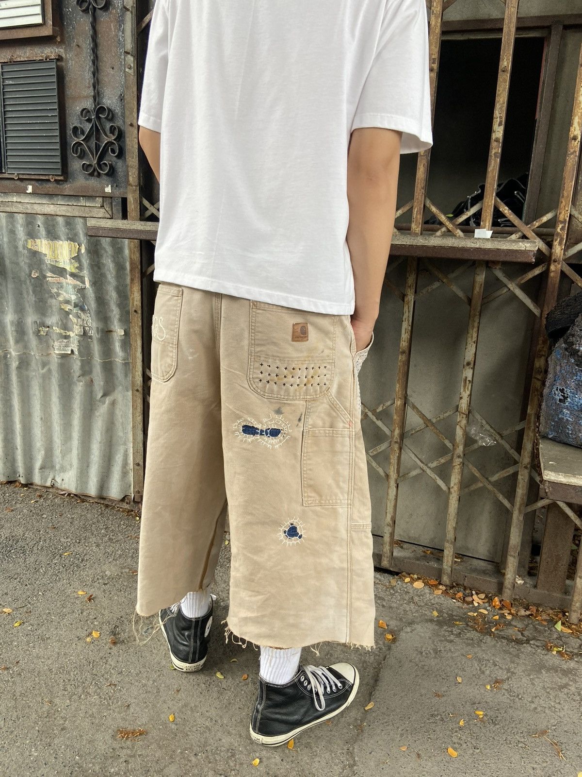 Japanese Brand Boro Patchwork Carhartt Carpenter Size US 36 / EU 52 - 12 Thumbnail