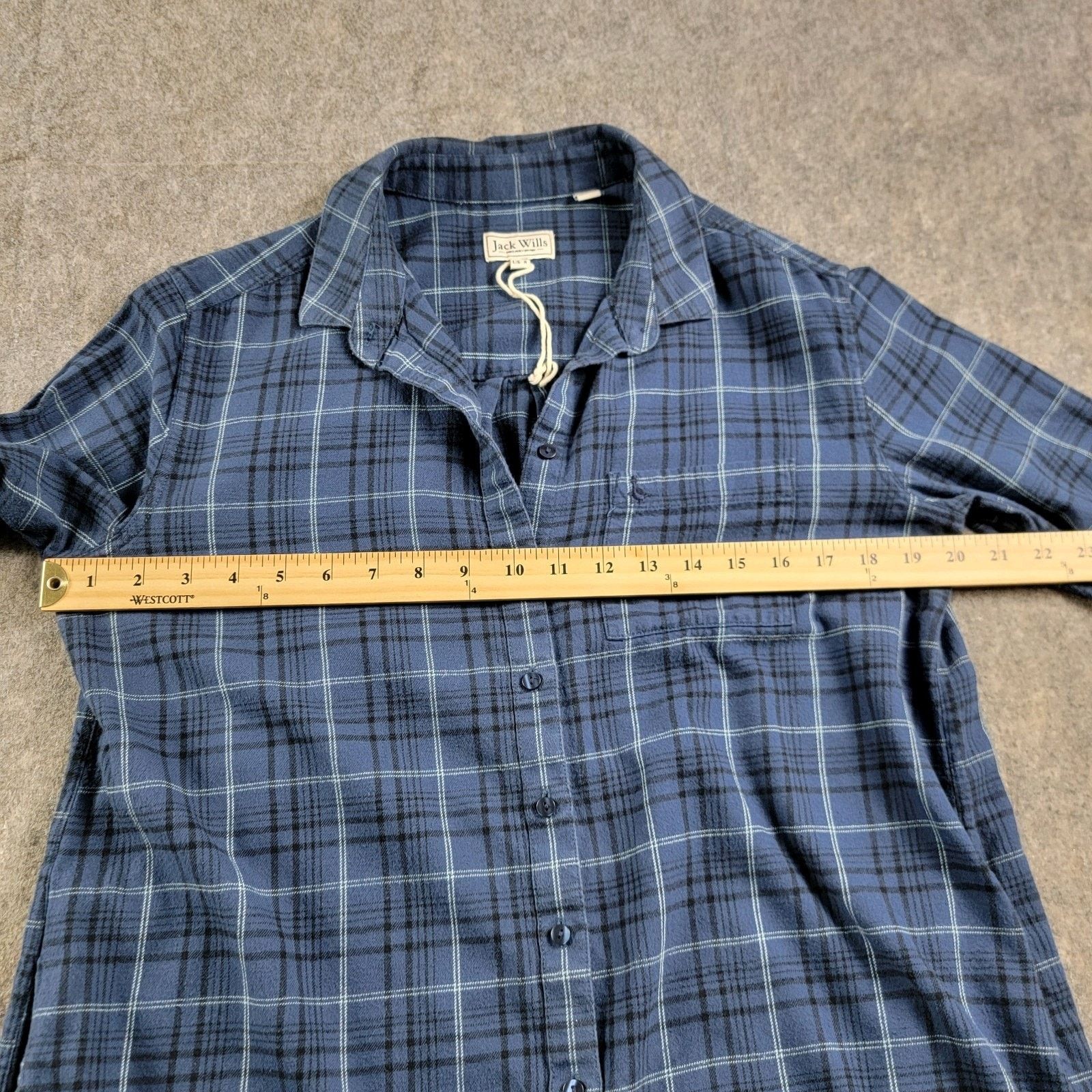 Jack Wills Jack Wills Flannel Plaid Long Shirt Long Sleeve Pockets UK Size M / US 6-8 / IT 42-44 - 4 Thumbnail