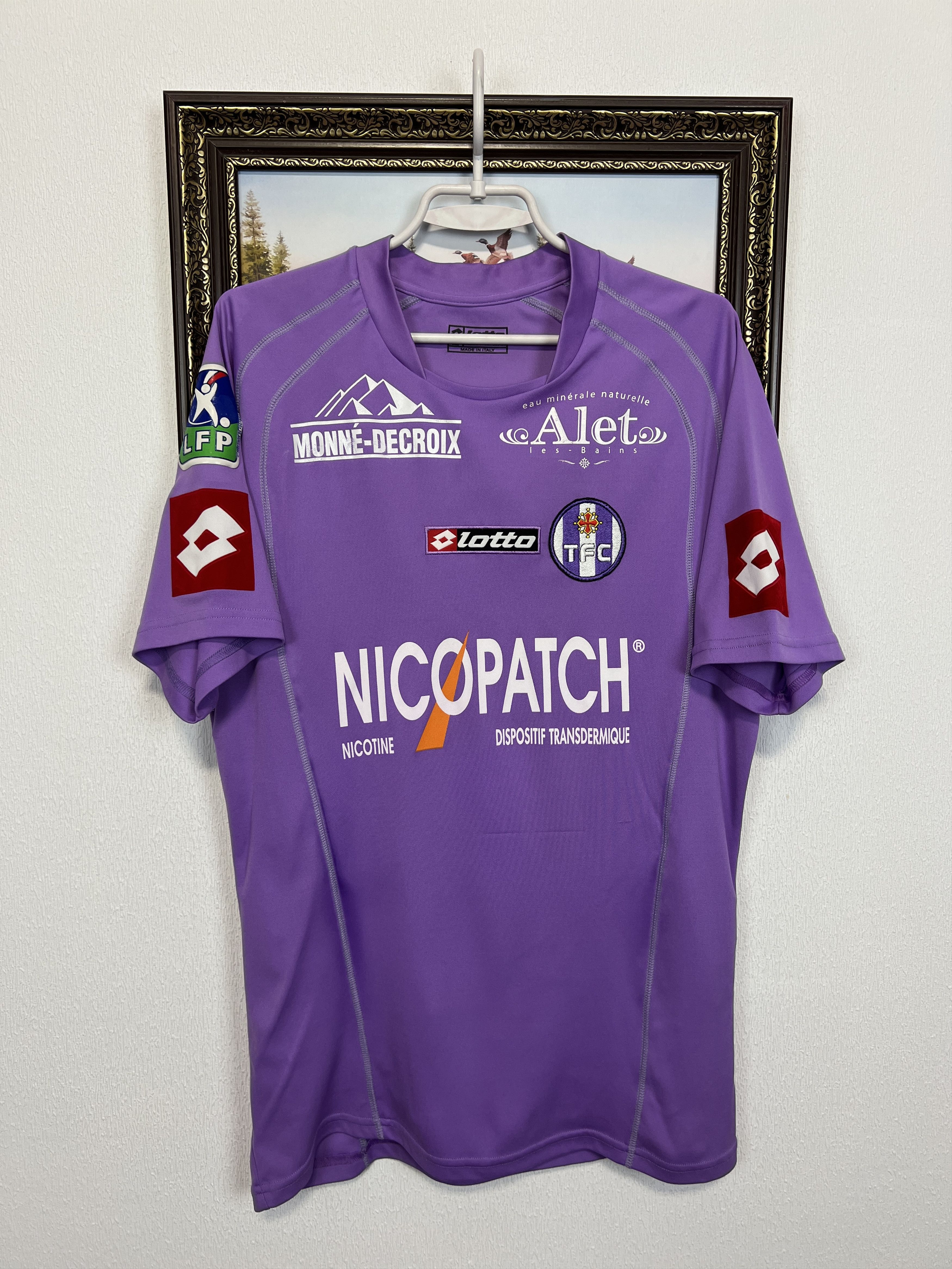 Lotto Sport Toulouse Home football shirt 2004 Soccer Jersey Trikot Rare Size US XL / EU 56 / 4 - 1 Thumbnail