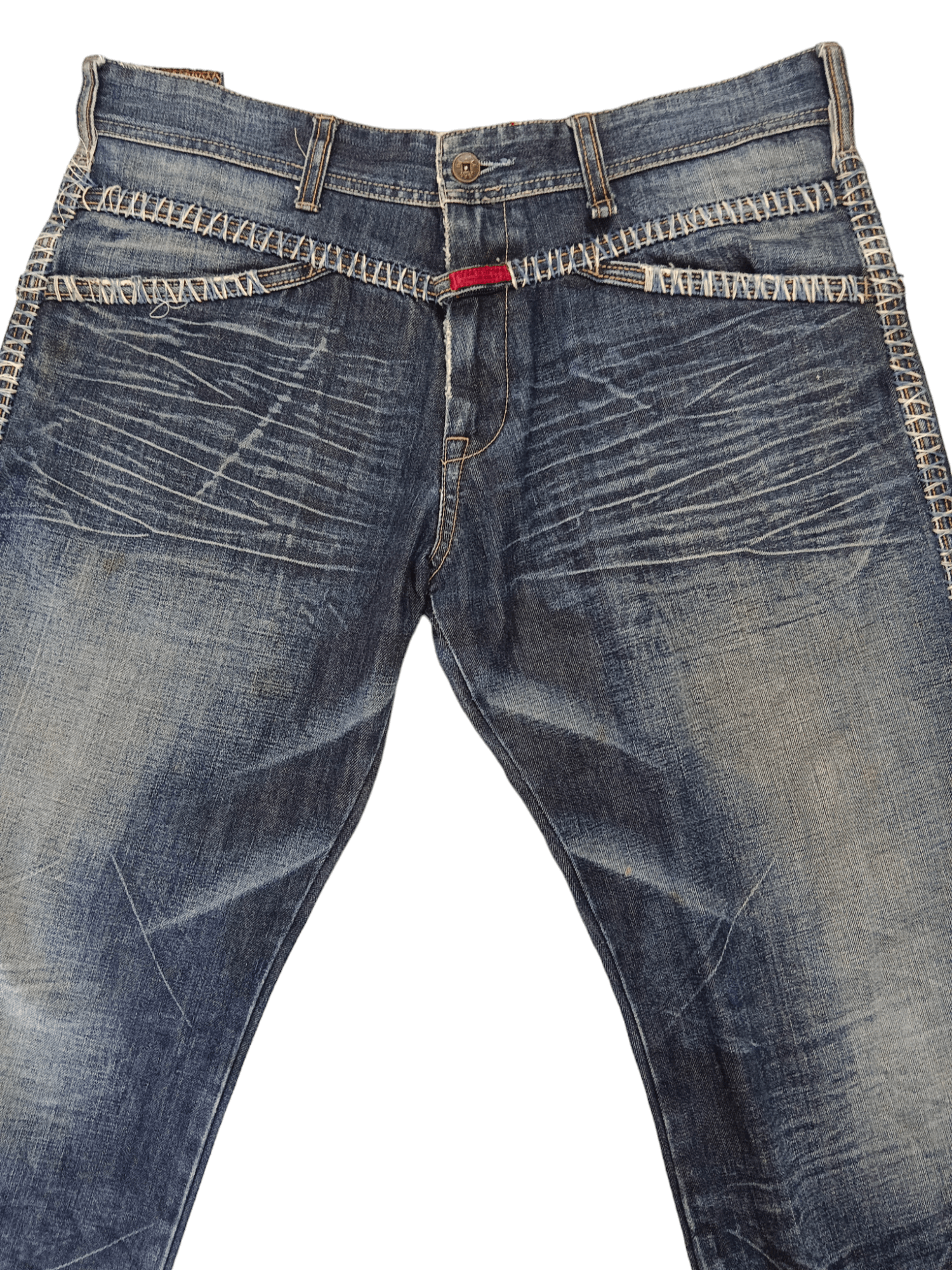 Marithe + Francois Girbaud 🔥Hot🔥 MFG Embroidery Baggy Denim Size US 35 - 3 Thumbnail