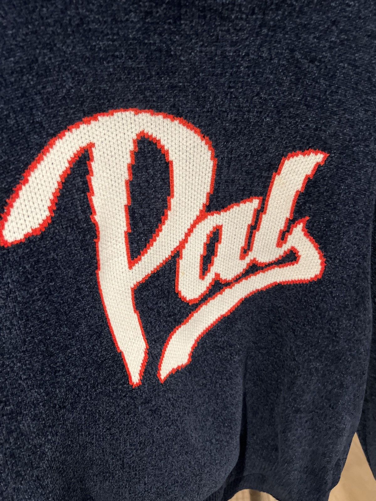 Palace Palace Script Knit Navy | Grailed