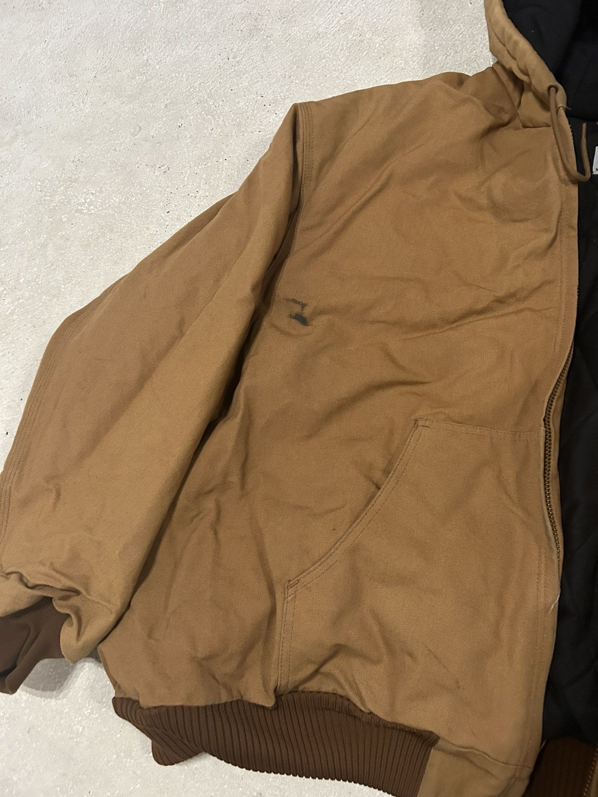 Carhartt Cahartt J140 BRN Diamond-Quilted Hooded Detroit Jacket 5XL Size US XXL / EU 58 / 5 - 4 Thumbnail