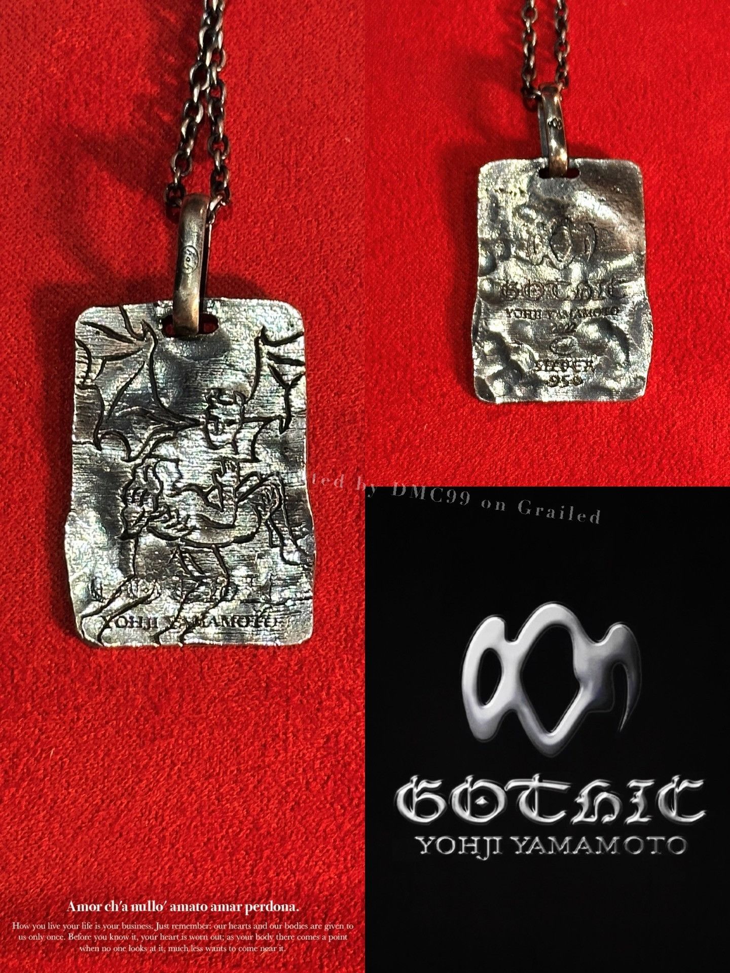 Yohji Yamamoto Yohji Yamamoto Gothic Silver Razor Necklace | Grailed