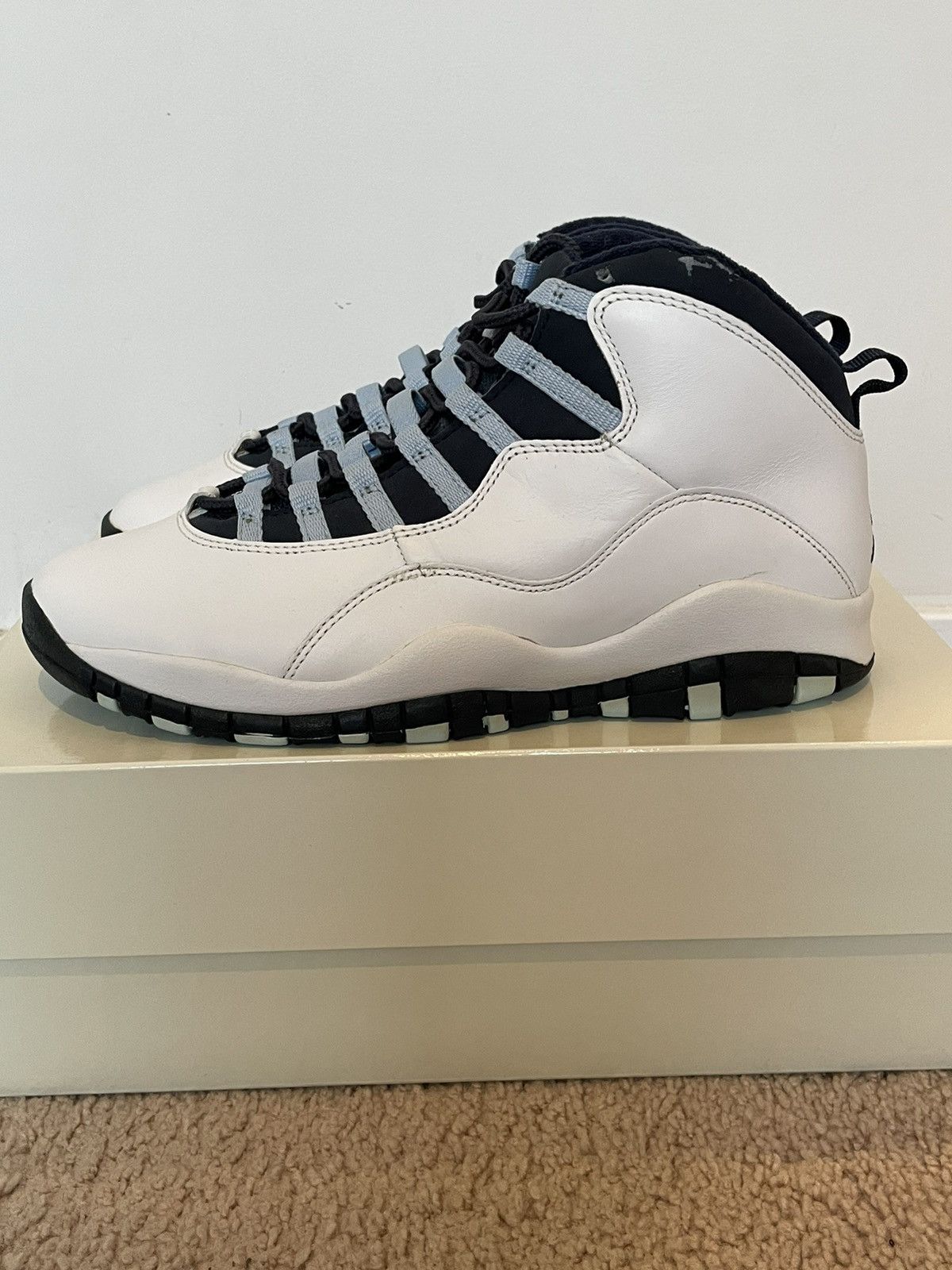 jordans 10 blue and red