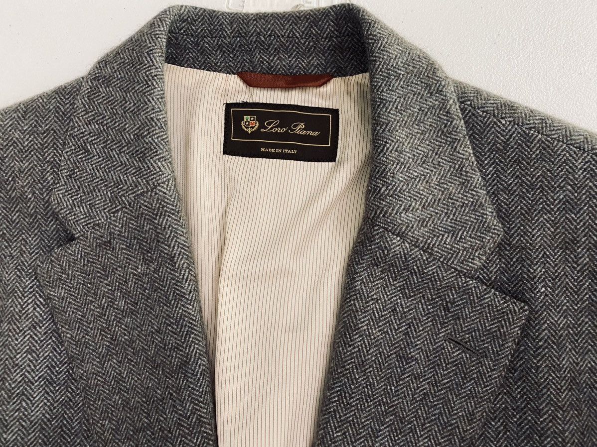 Loro Piana Loro Piana 🇮🇹 Herringbone Cashmere Goatskin Madrid Jkt 56 NEW Size US XL / EU 56 / 4 - 5 Thumbnail