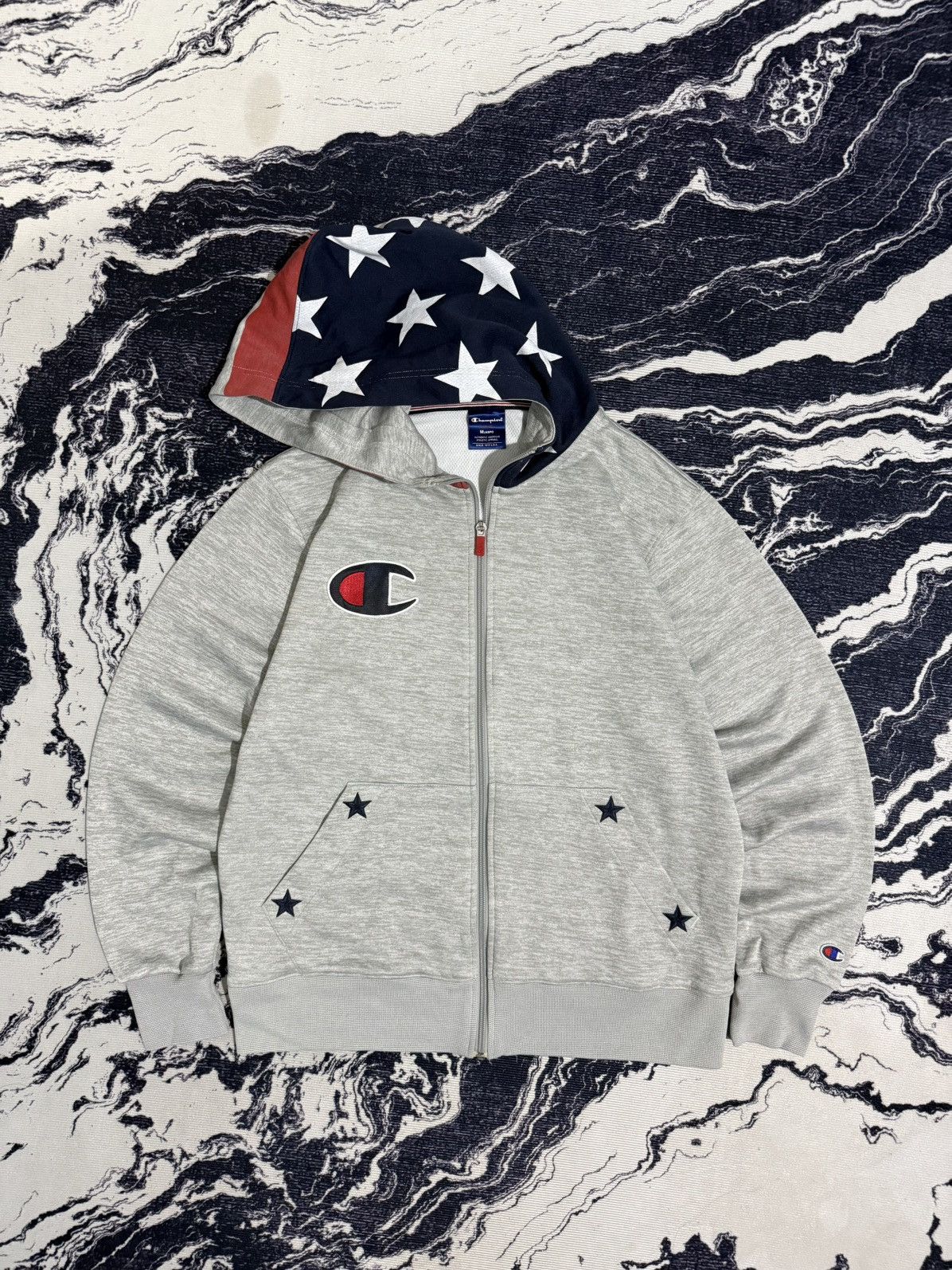 Vintage Vintage champion jaspo american flag ziphoodie Size US S / EU 44-46 / 1 - 10 Thumbnail