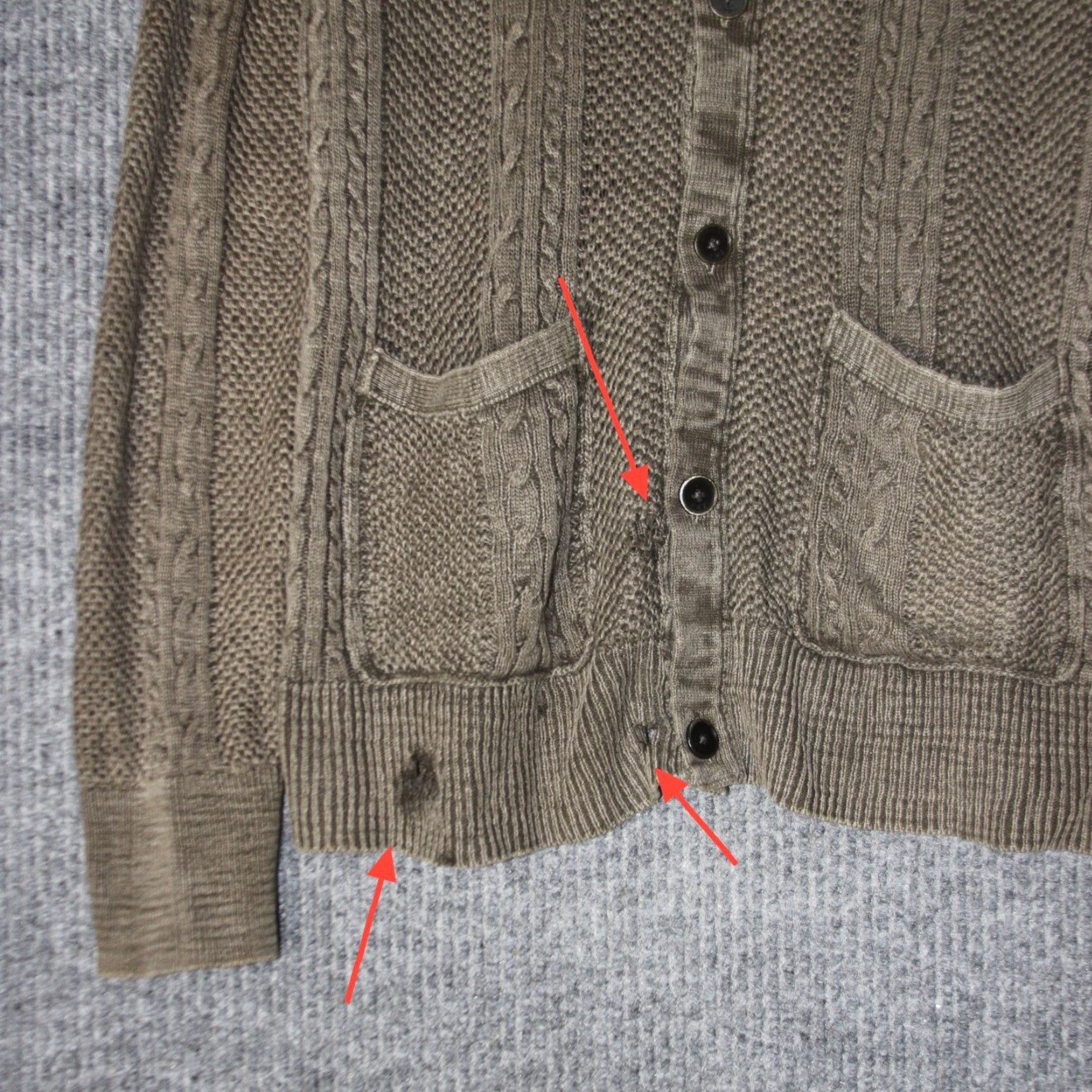 John Varvatos John Varvatos USA Cardigan Mens M Brown Cable-Knit Sweater Shawl Collar Size US M / EU 48-50 / 2 - 2 Thumbnail