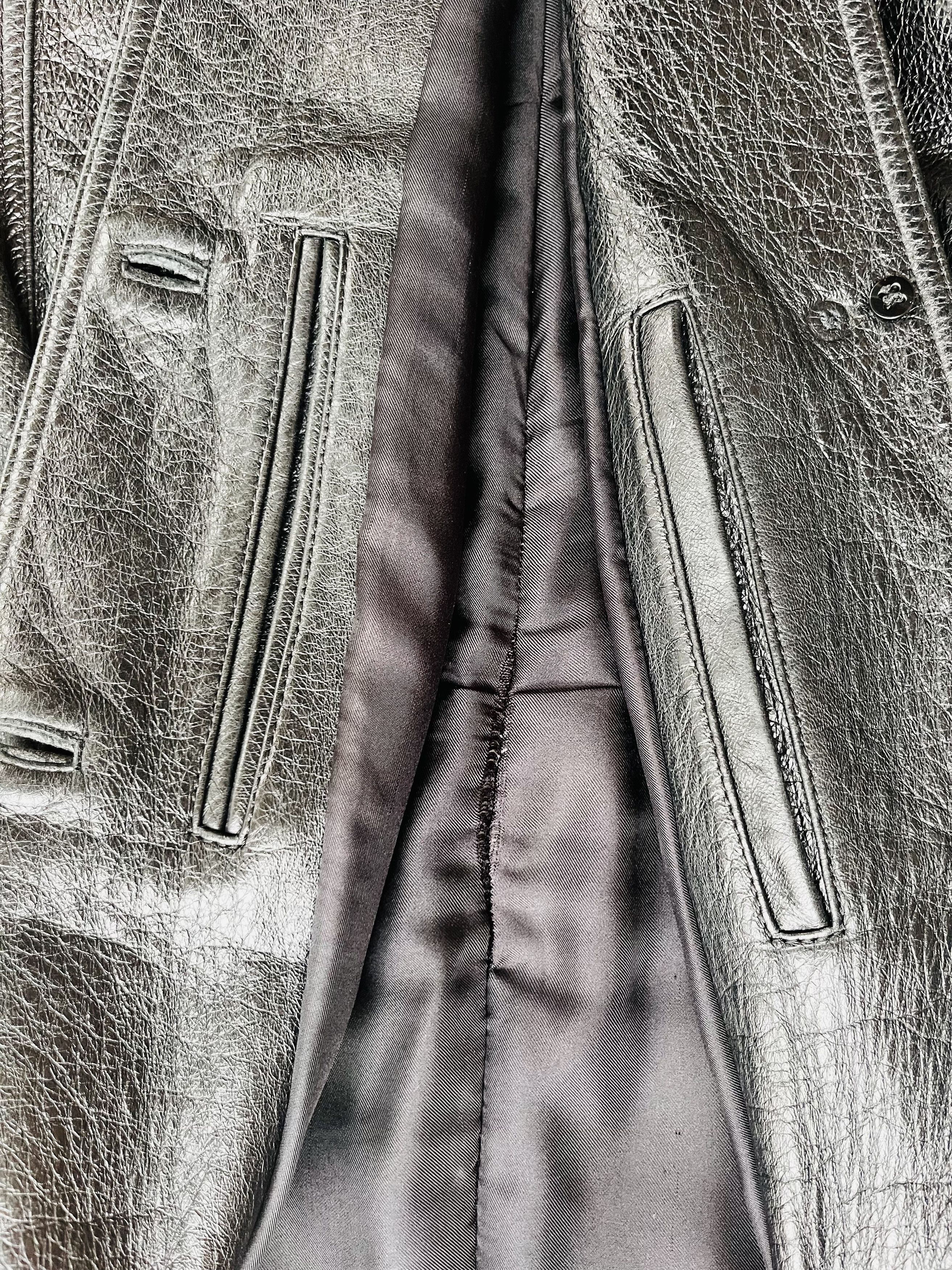 Saint Laurent Paris Hedi Slimane Saint Laurent Trapper leather jacket Size US S / EU 44-46 / 1 - 8 Thumbnail