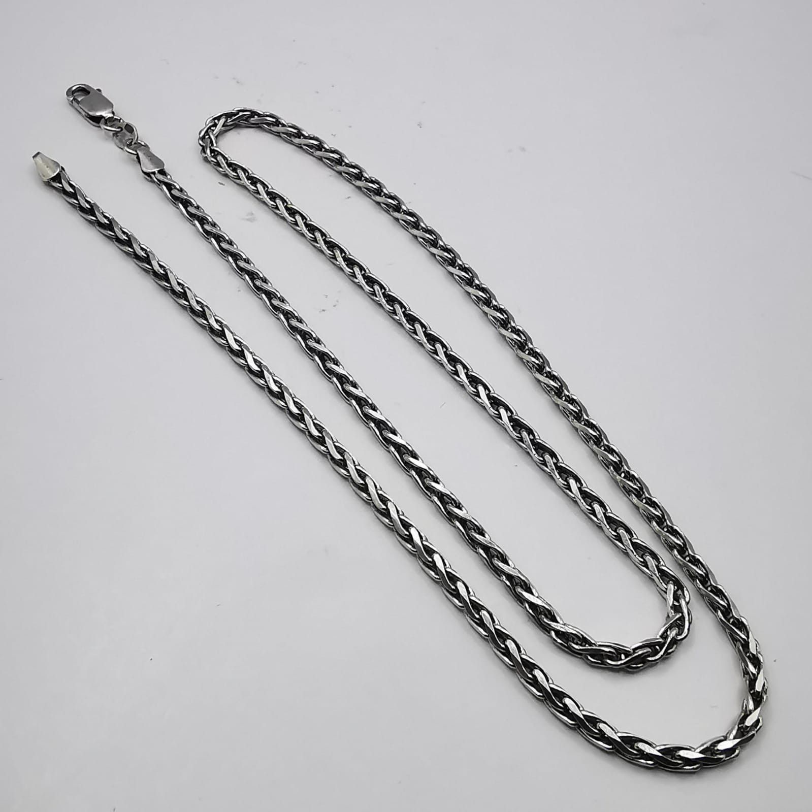 Vintage Jewelry Chain 925 Sterling Silver Signed 1415g