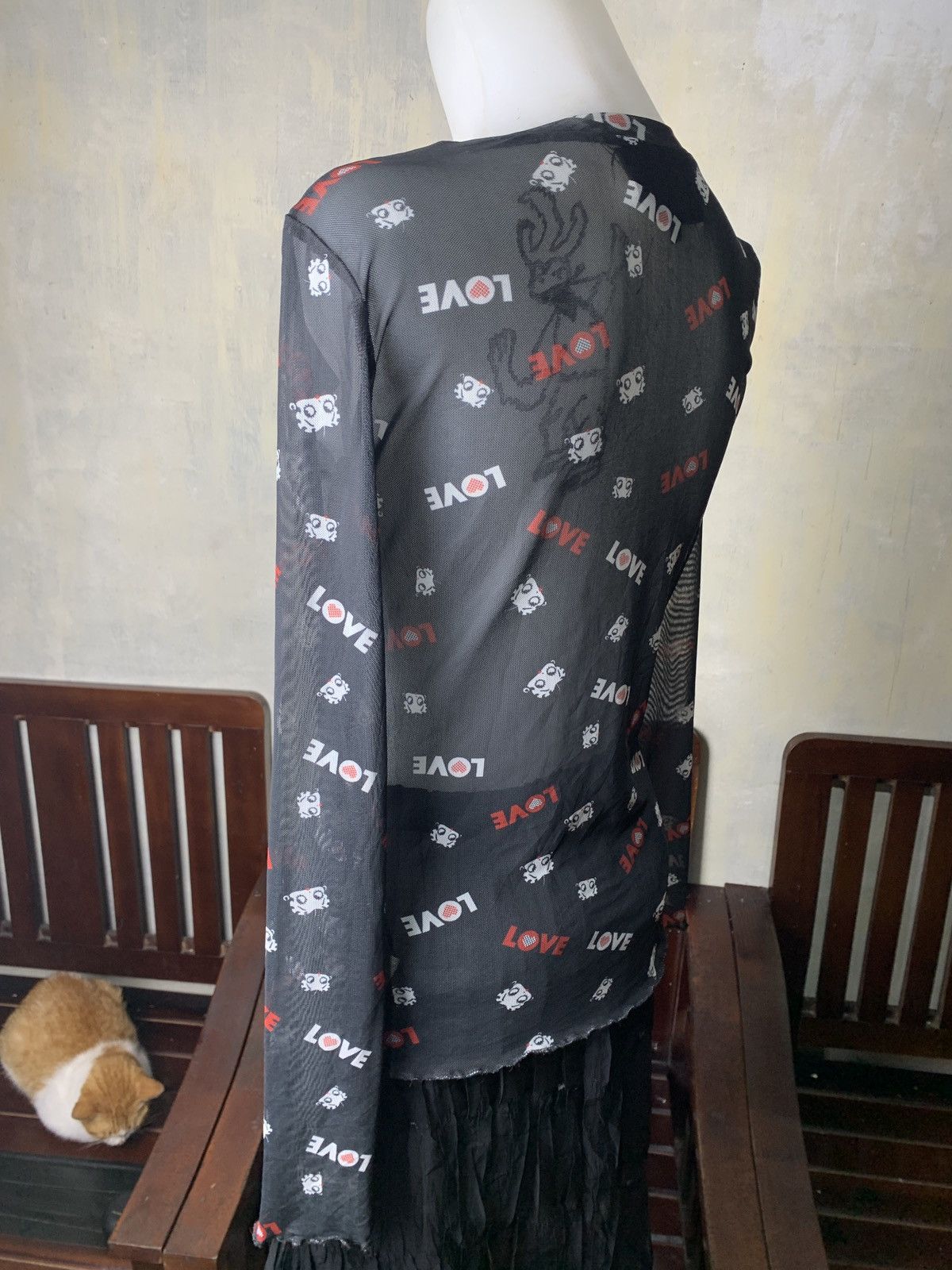 Cartoon Network 2020 Betty Boop Monogram Cute Graphiv Longsleeve Mesh Top Size S / US 4 / IT 40 - 3 Thumbnail
