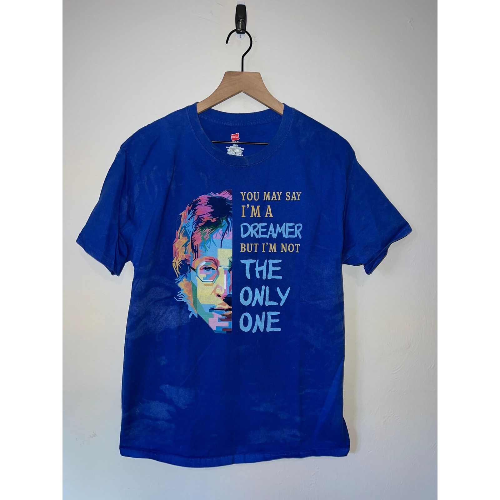 Hanes John Lennon Shirt Imagine The Bealtes Dreamer Music Tee M Size US M / EU 48-50 / 2 - 1 Thumbnail