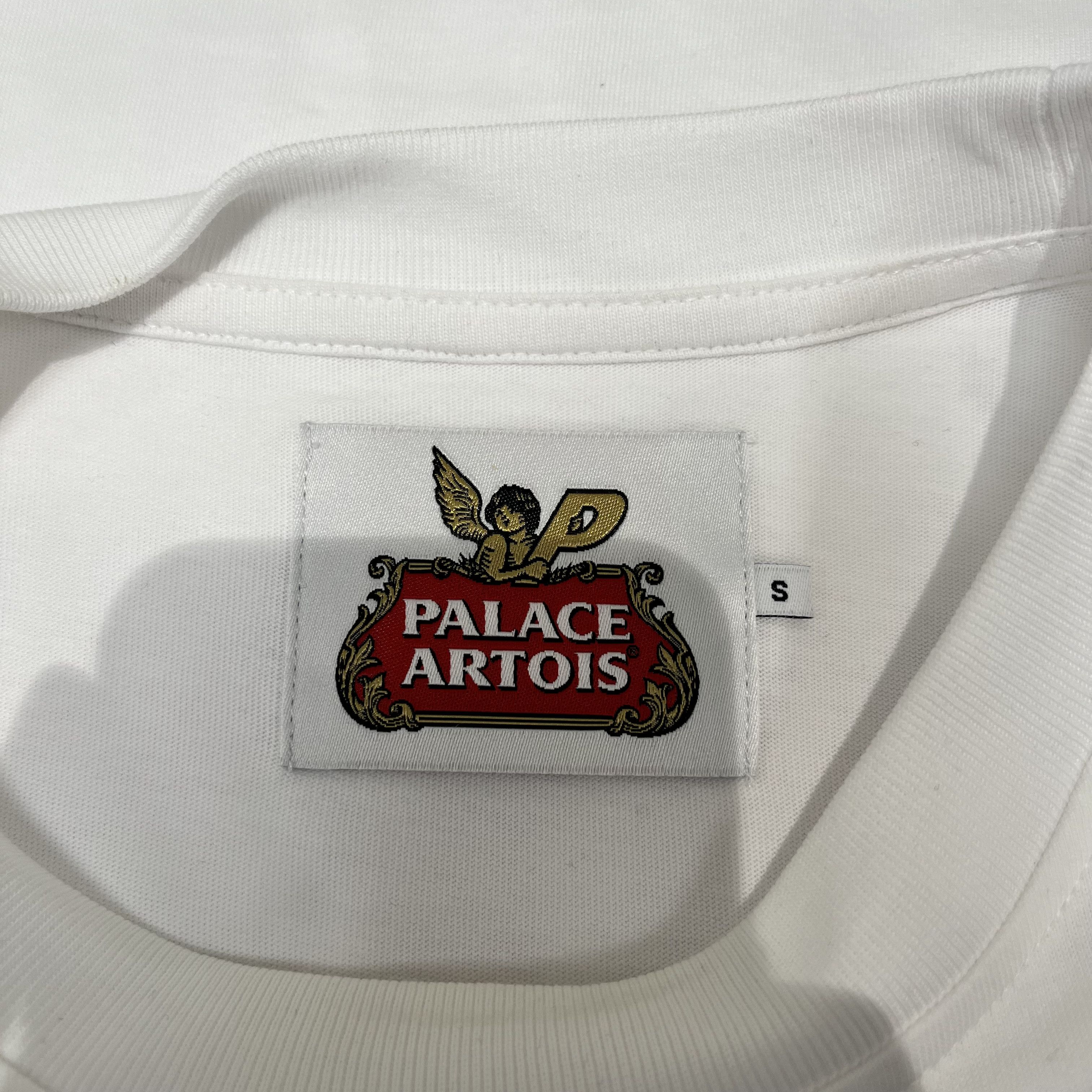 Palace Palace Stella Artois Cartouche Tee White Size US S / EU 44-46 / 1 - 3 Thumbnail