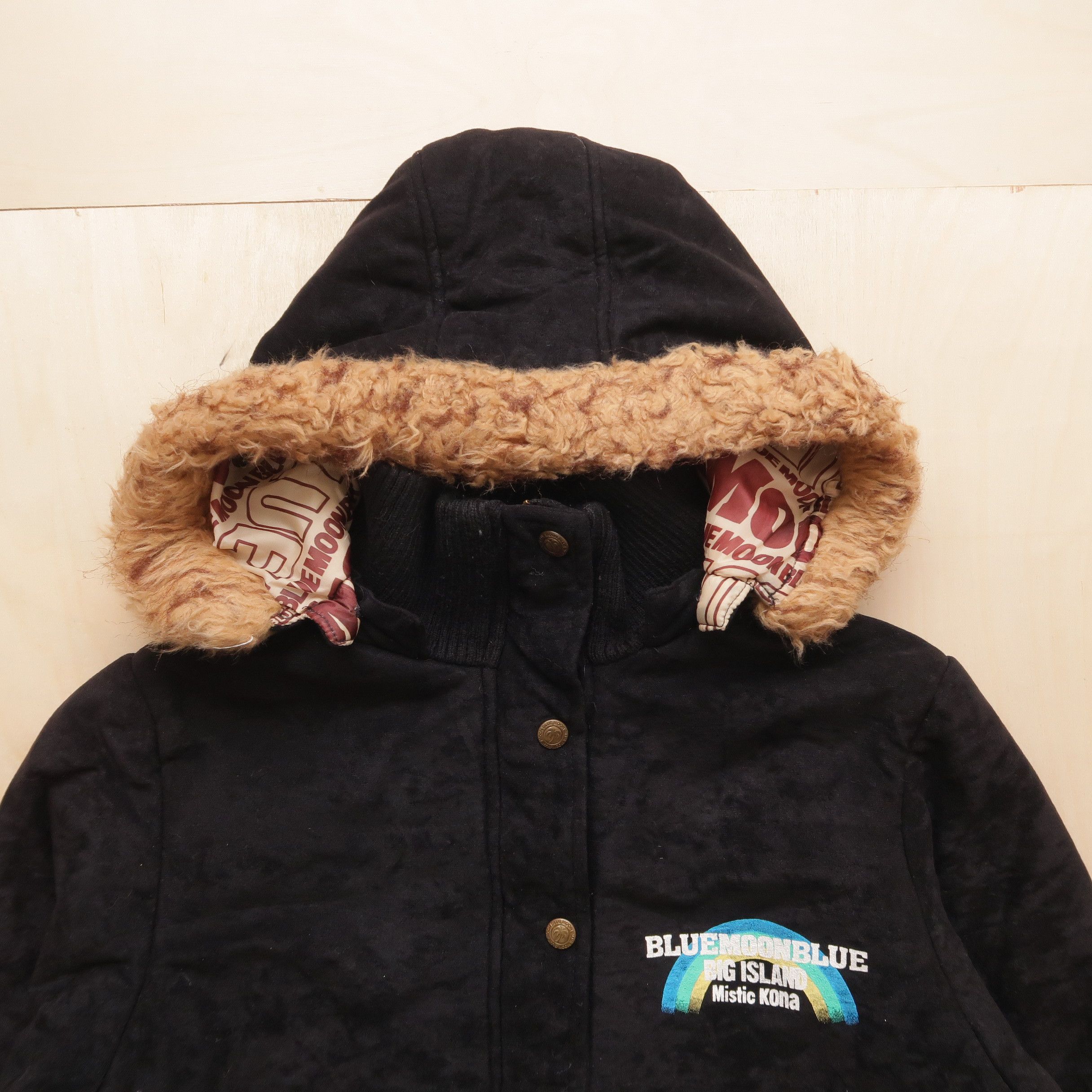 Japanese Brand 1990s Blue Moon Blue Japan Reversible Fur Faux Jacket Size US M / EU 48-50 / 2 - 4 Thumbnail