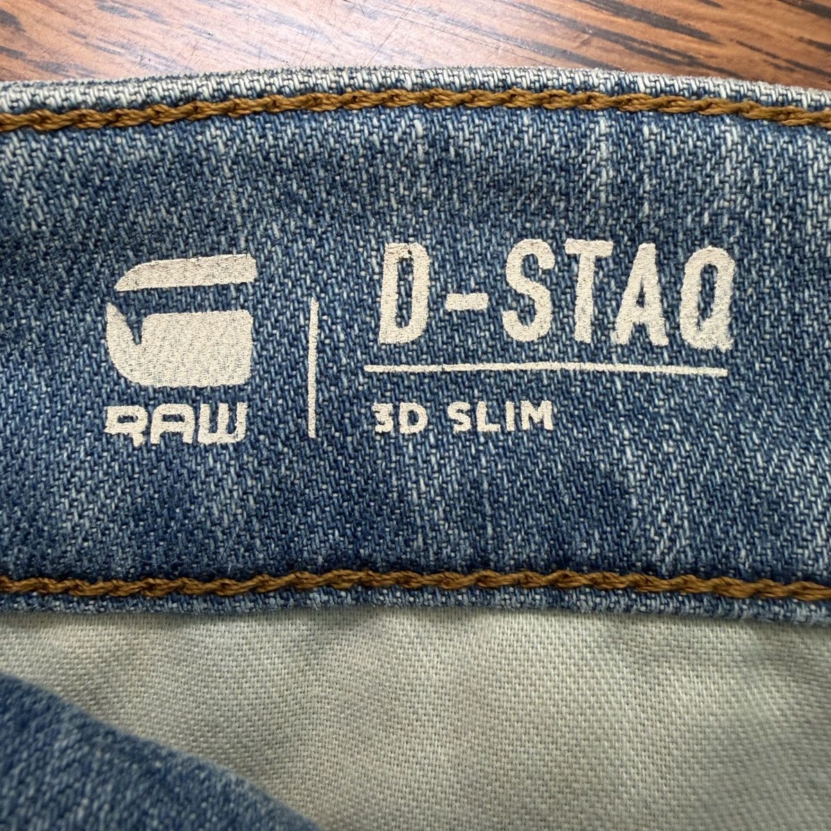 G-Star G-Star RAW D-Staq 3D Slim Jeans 36x32 Distressed 40" Waist Size US 36 / EU 52 - 15 Thumbnail
