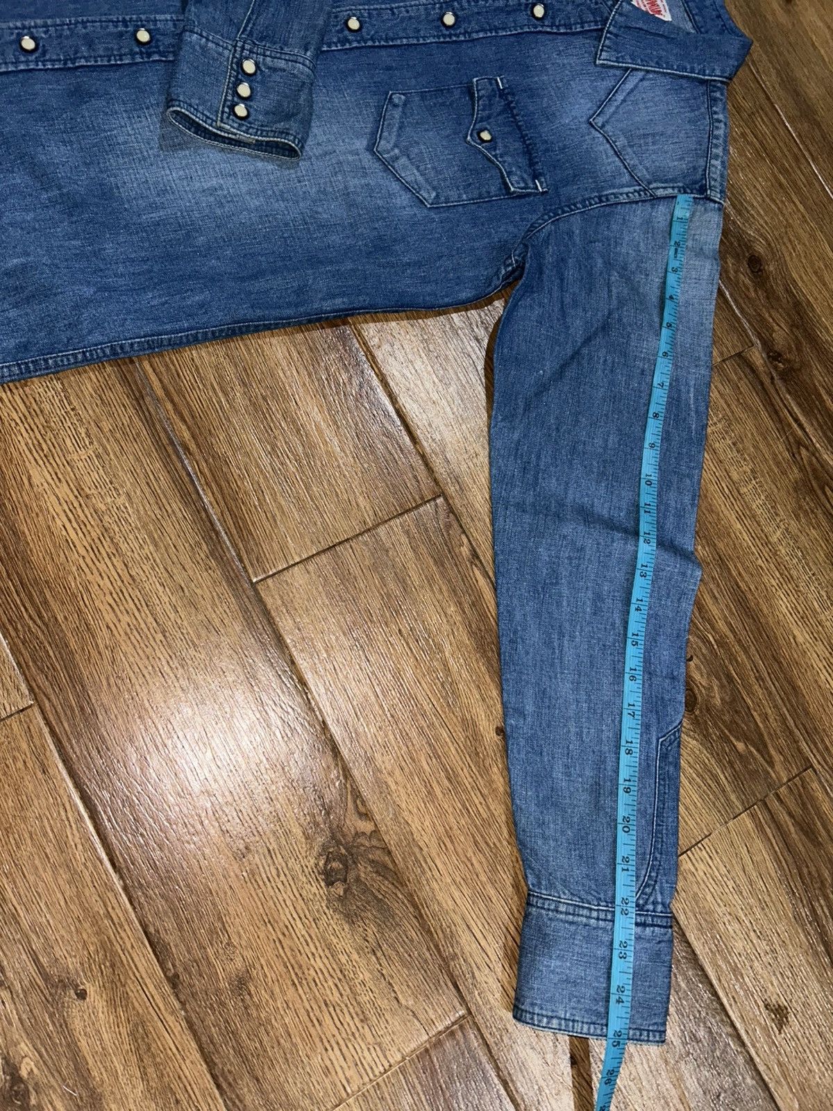 *A VONTADE Selvedge Denim Western Shirt Size US M / EU 48-50 / 2 - 16 Thumbnail