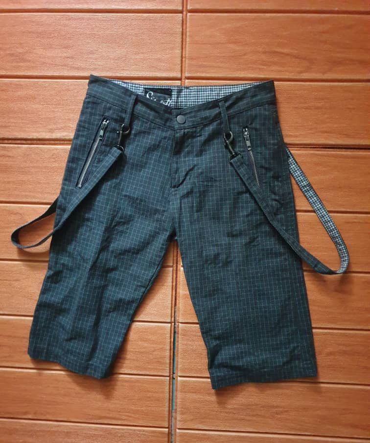 Japanese Brand 💥Sladky Japanese brand checkered punk rock style short pant Size US 27 - 1 Thumbnail