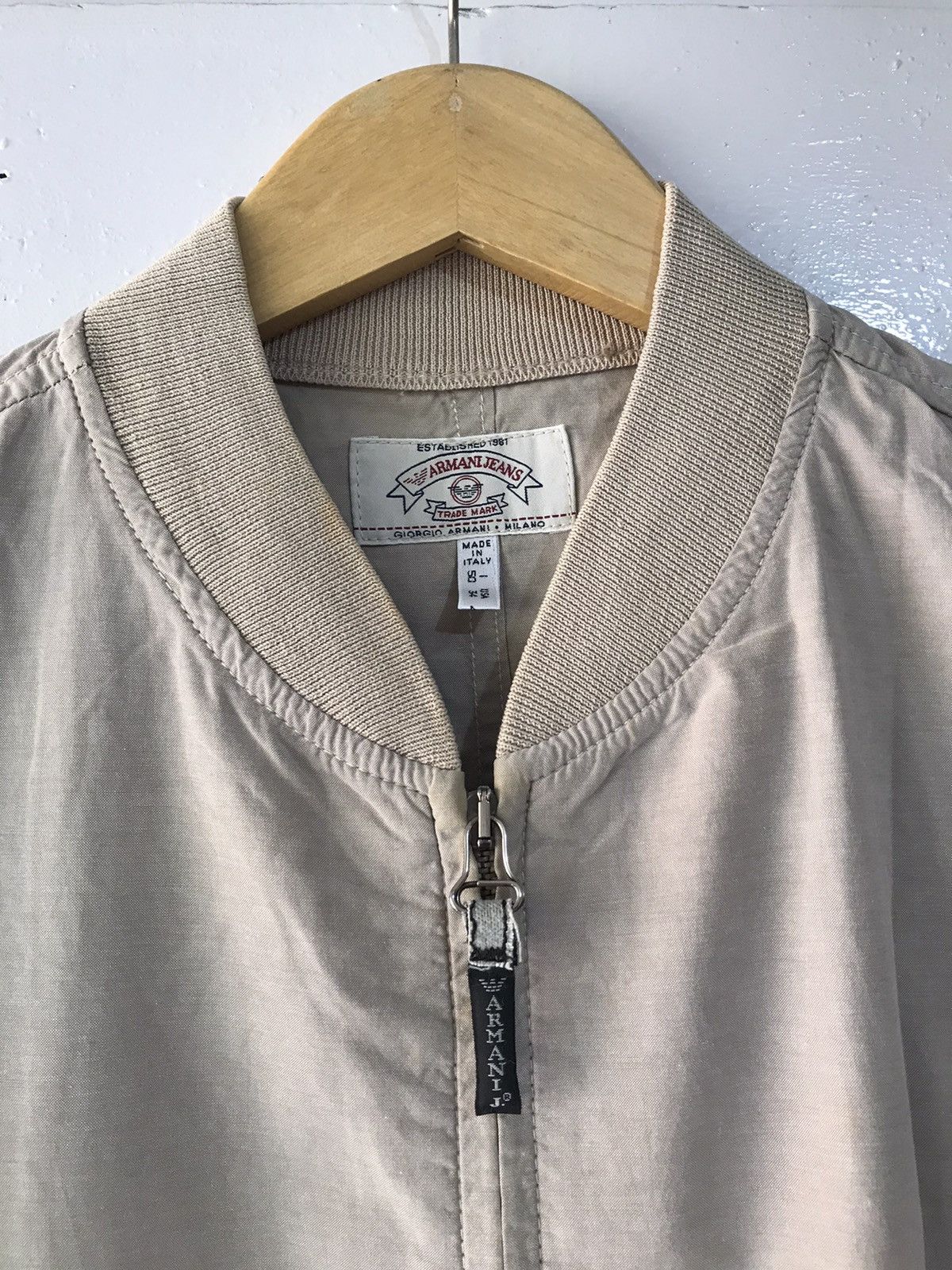 Armani Vintage Giorgio Armani Bomber Light Jacket Size US L / EU 52-54 / 3 - 2 Thumbnail