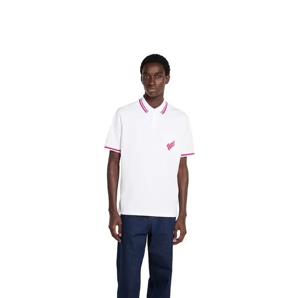 Gucci o1la5ras0426 Cotton Polo Shirt With Embroidered in White Size US L / EU 52-54 / 3 - 3 Thumbnail